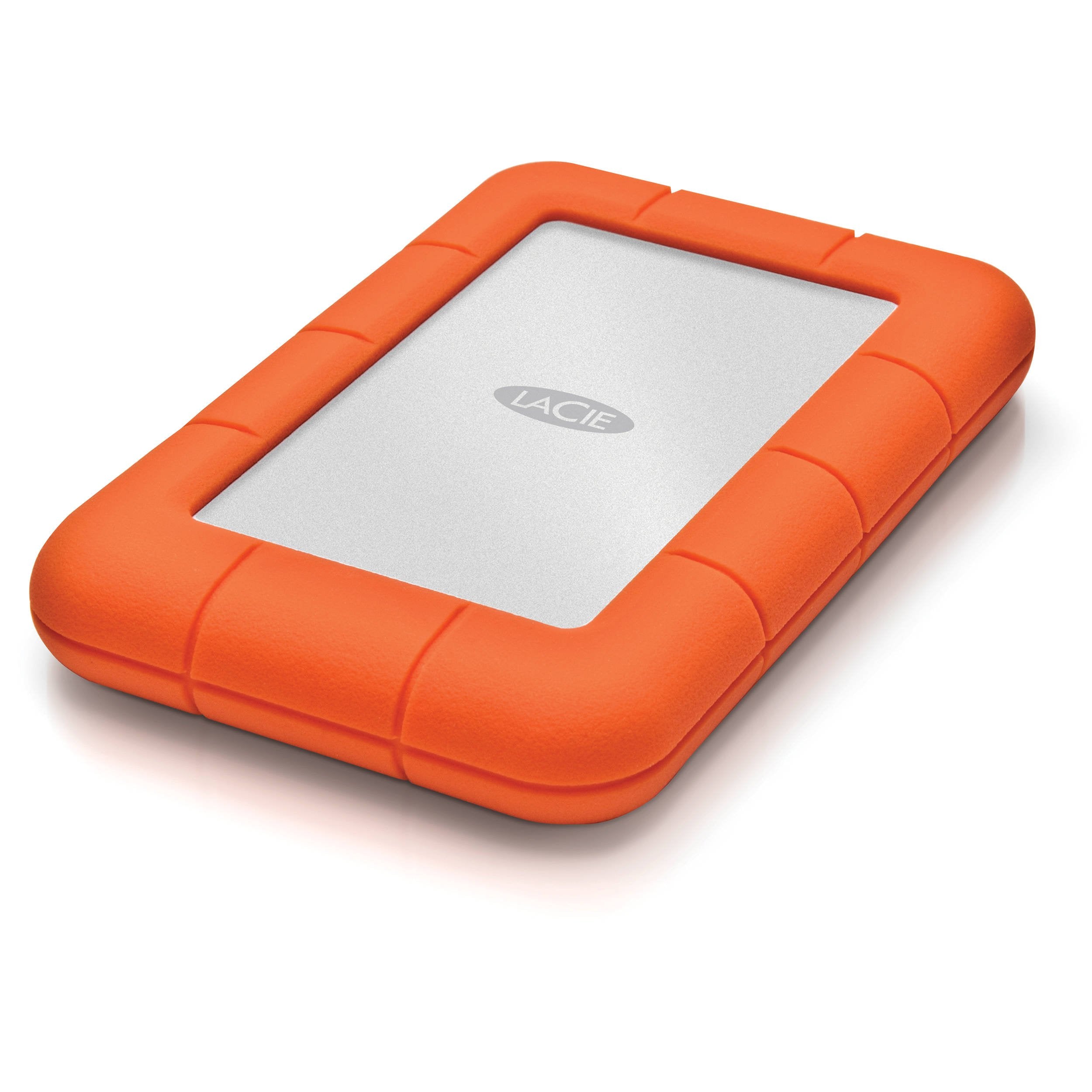 Lacie Lac301558 Rugged Mini Usb 3.0 Portable External Hd, Orange, 1Tb