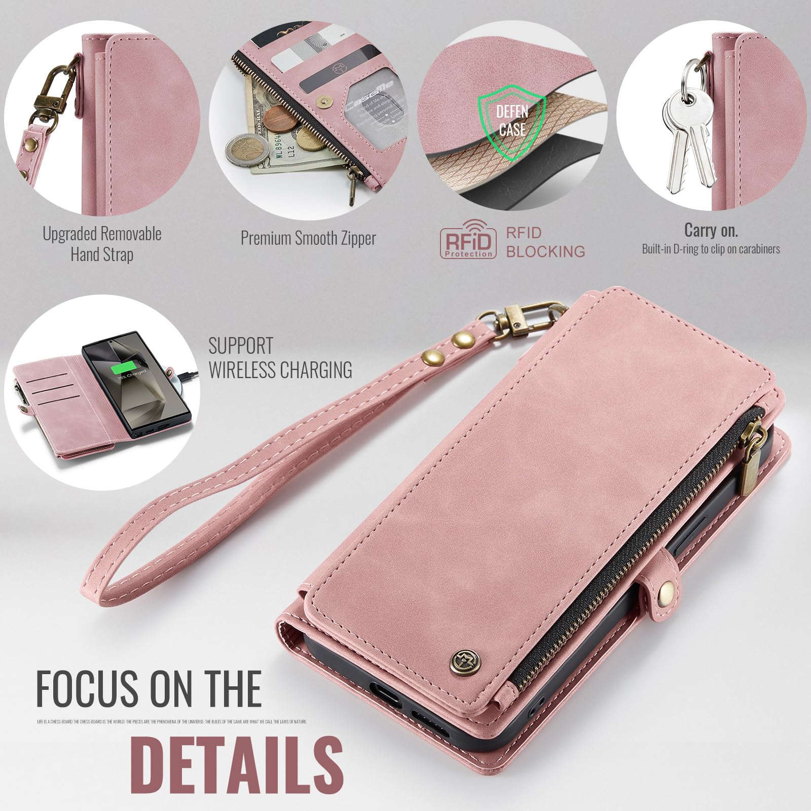 Defencase For Samsung Galaxy S23 Ultra Case, For Samsung S23 Ultra Wallet Case For Women Men, Fashion Pu Leather Magnetic Flip S