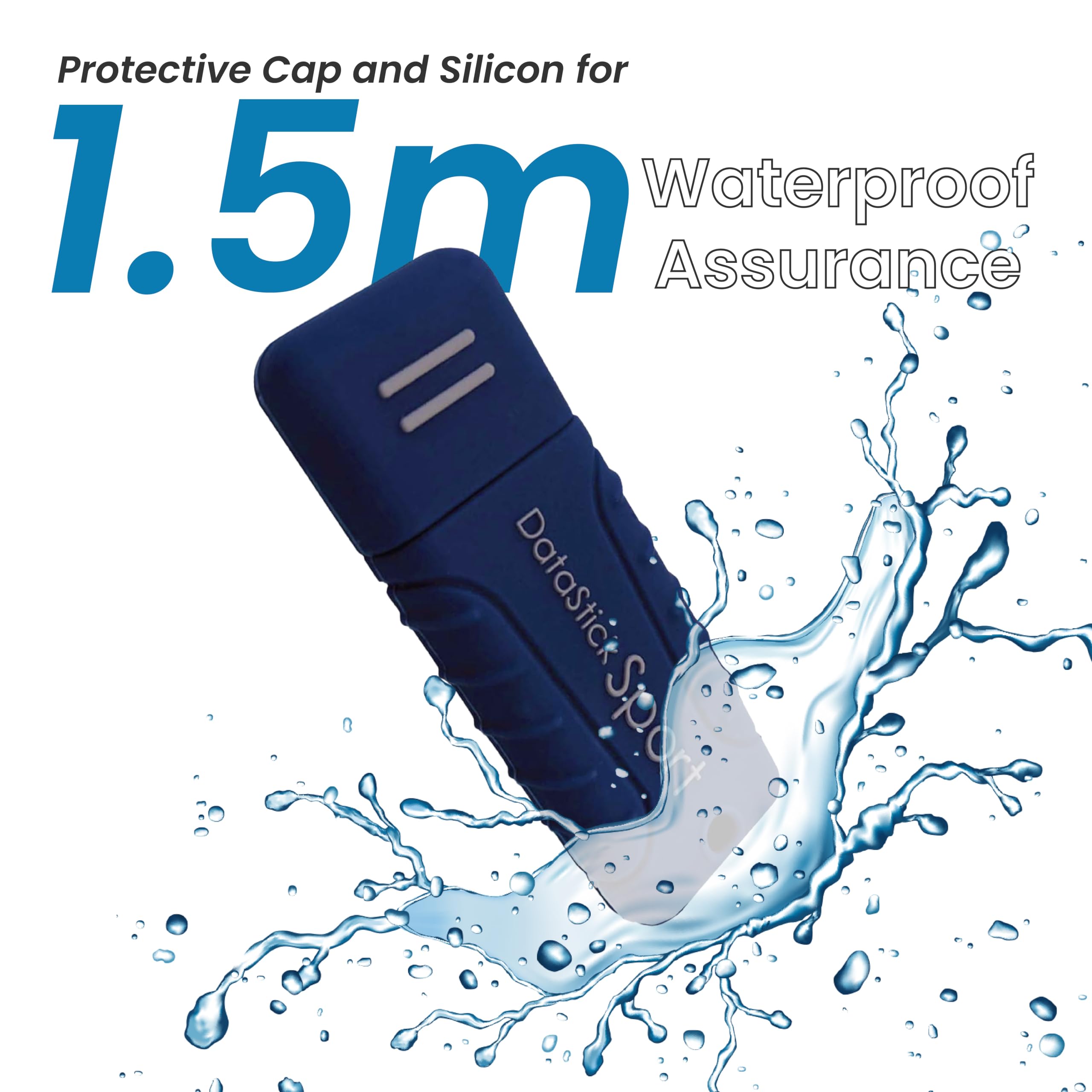 Centon Electronics Mp Essentials Datastick Sport Usb 3.0 Flash Drive, Waterproof Usb Drive, Shock Resistant Silicon Case, Versat