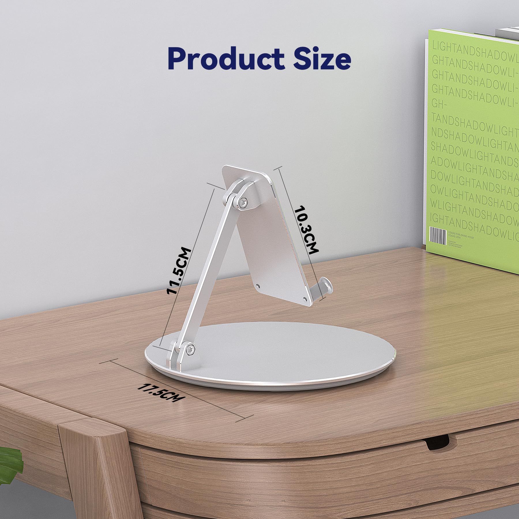 Wawxh1314 Elevated Stand For Echo Hub, Rotatable Tilt Stand For Alexa Hub, Echo Hub Table Stand, Aluminum Stand Holder For Echo