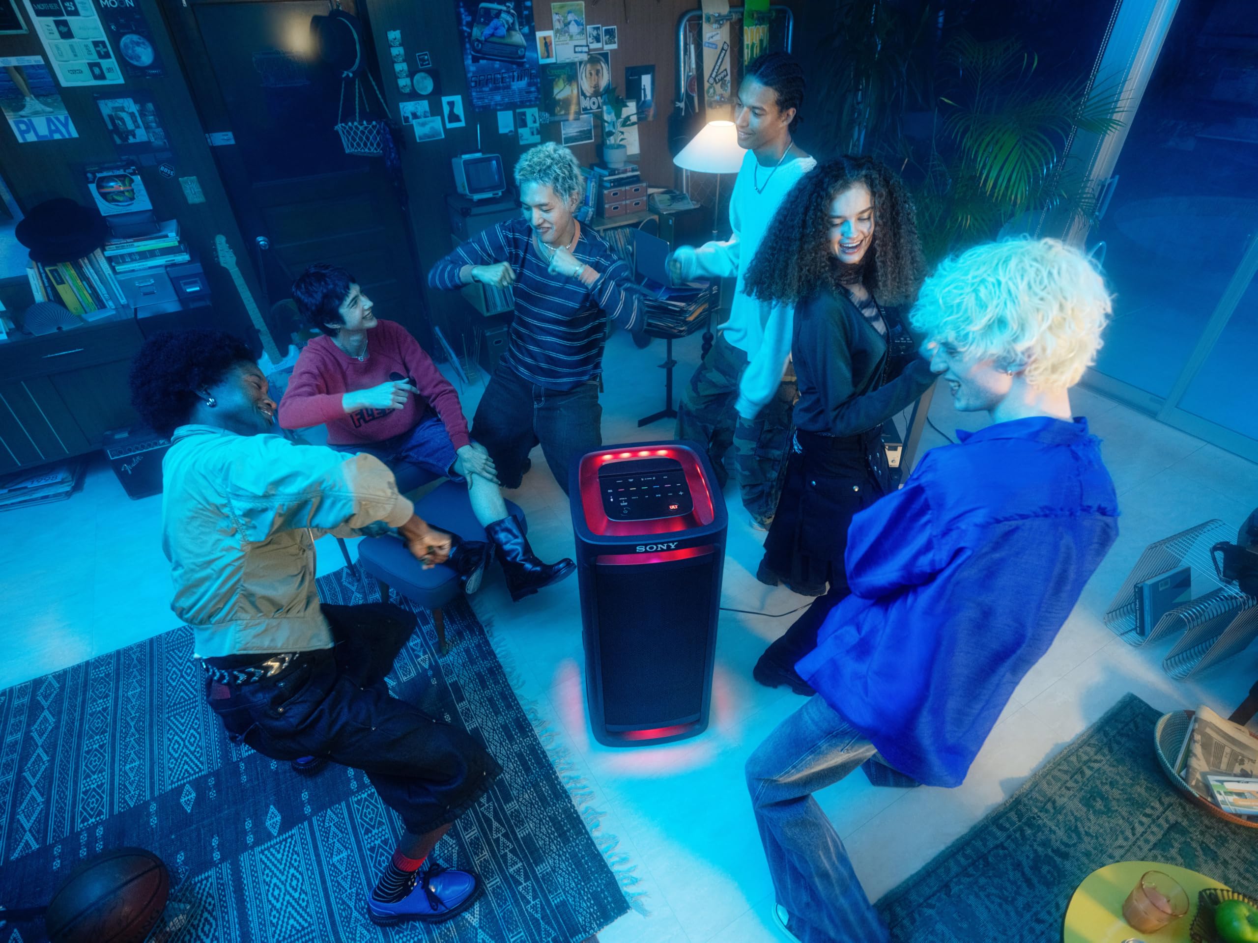 Sony Ult Tower 9Ac Bluetooth Karaoke Party Speaker With Powerful Bass, 360 Sound And Party Lights, And Convenient Carrying Handl