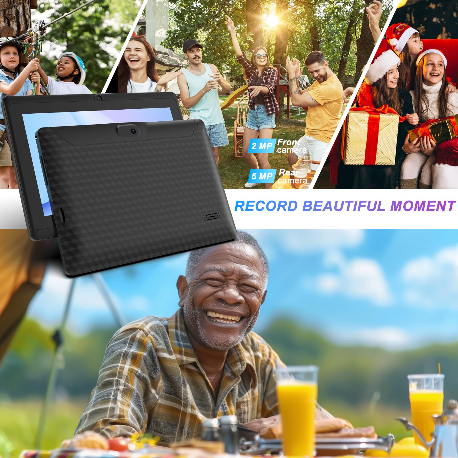 Peicheng Android 12 Tablet 7 Inch, 4Gb Ram 32Gb Rom Tablets, Quad Core 1.5Ghz Processor, Dual Camera,1024 X 600 Ips Hd Display S