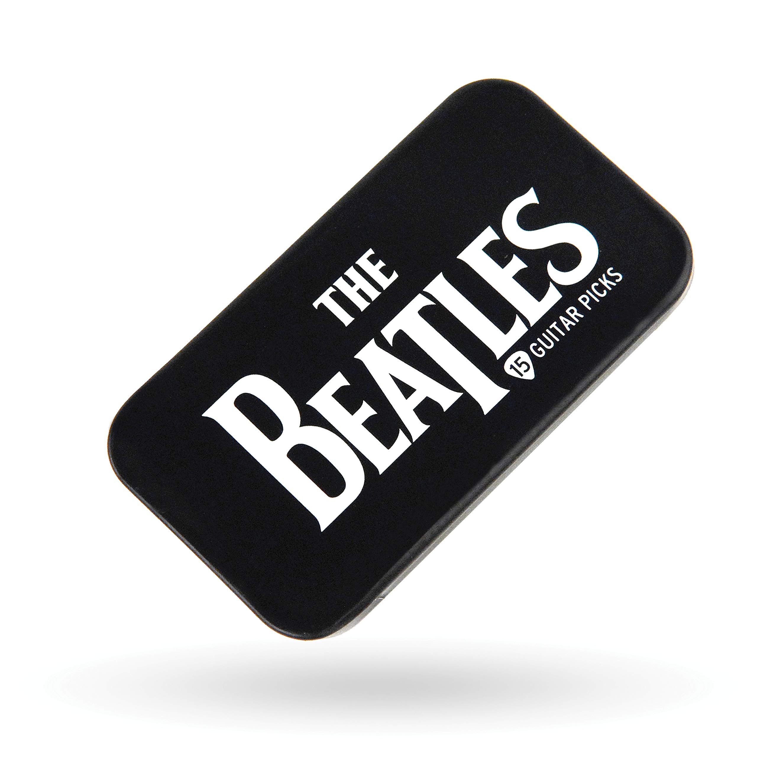D'Addario Accessories Beatles Guitar Picks   The Beatles Collectable Guitar Picks   Picks With Tin, 15 Pack, Logo