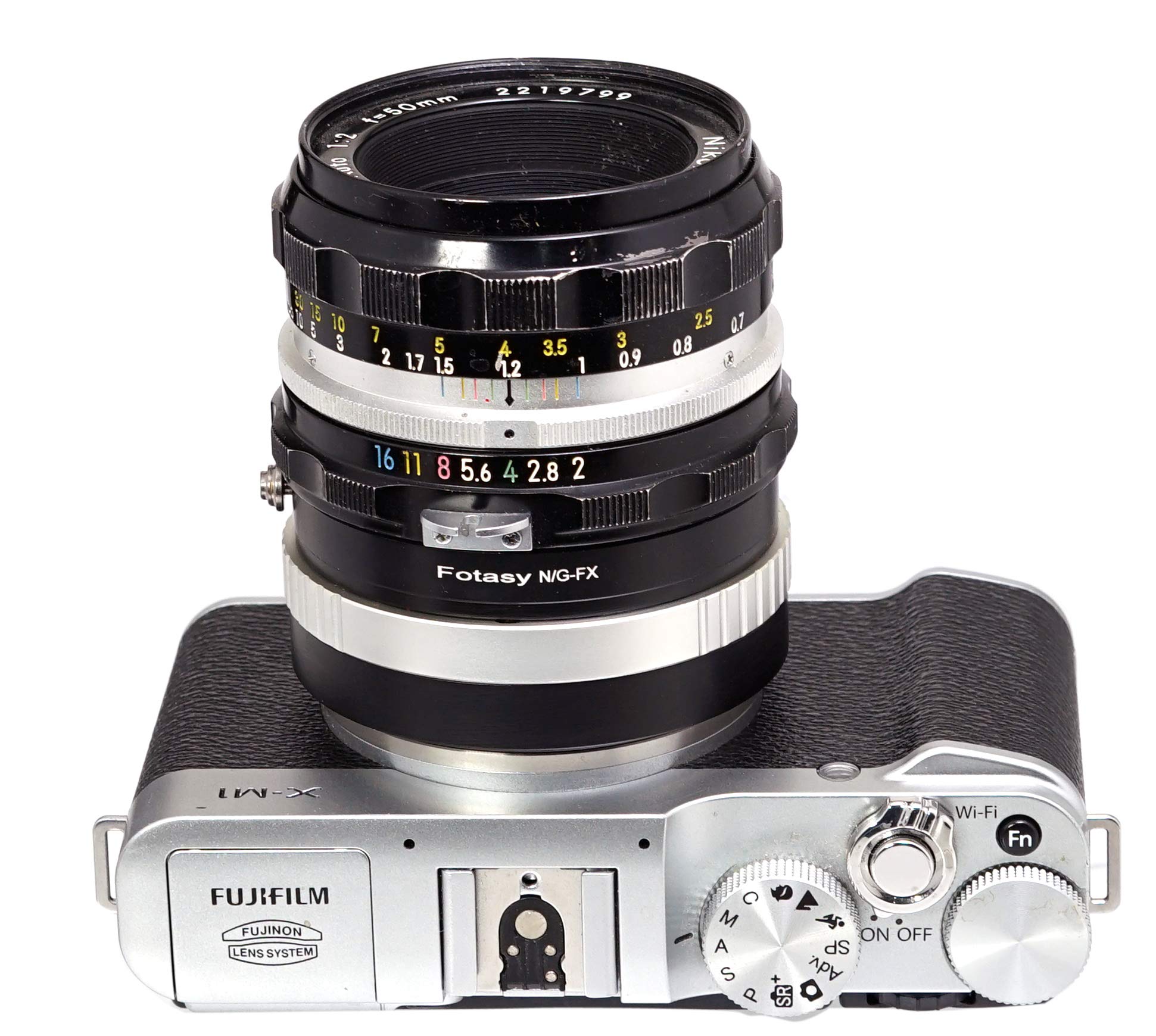 Fotasy Copper Nk G Afs Lens To Fuji X Lens Adapter, Nikkor F To X Mount Adapter, Compatible With Fujifilm X-Pro1 X-Pro2 X-Pro3 X