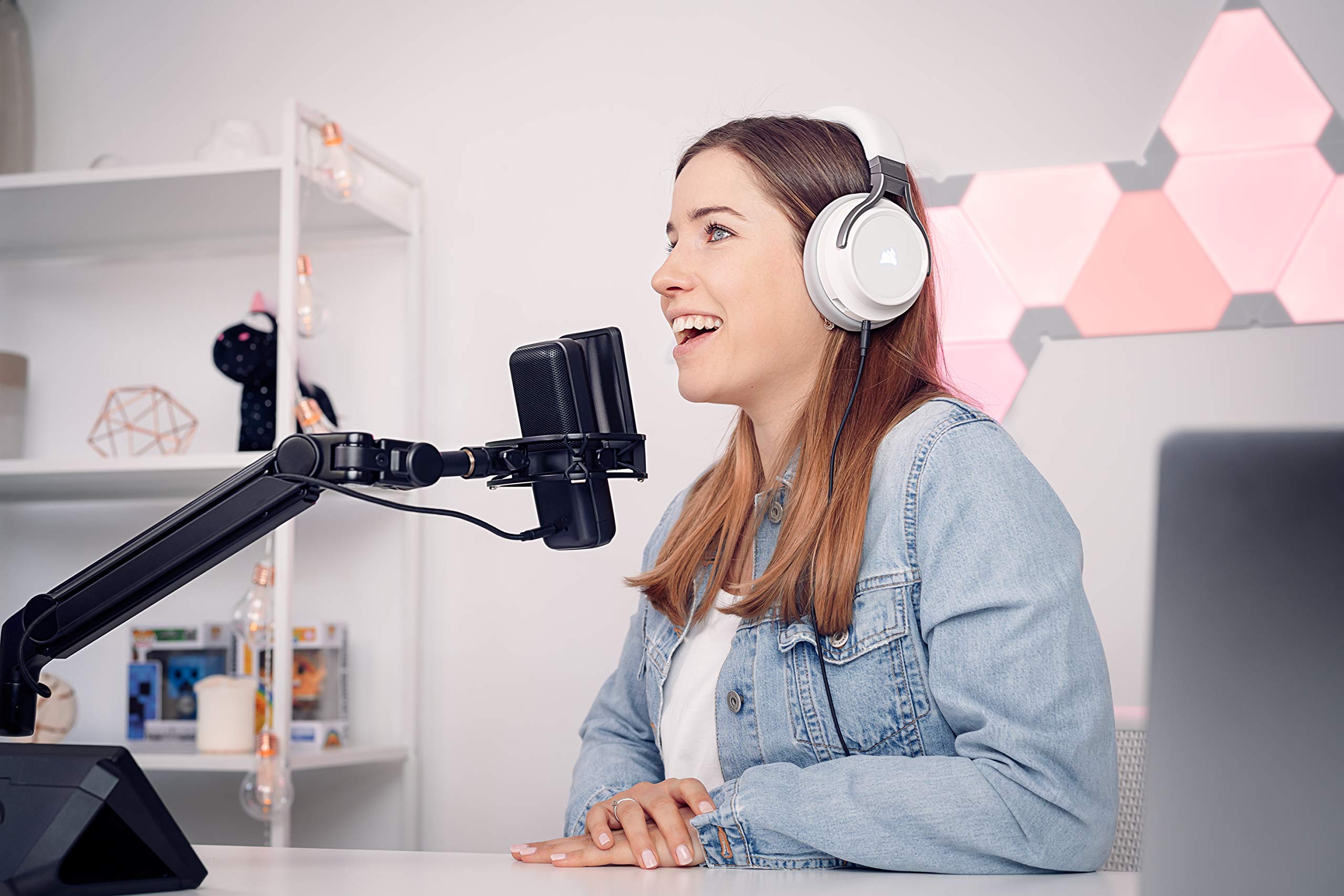 Elgato Pop Filter - Anti-Plosive Noise Shield Eliminates Pops And Hisses, Dual-Layer Steel Mesh With Magnetic Attachment Points,