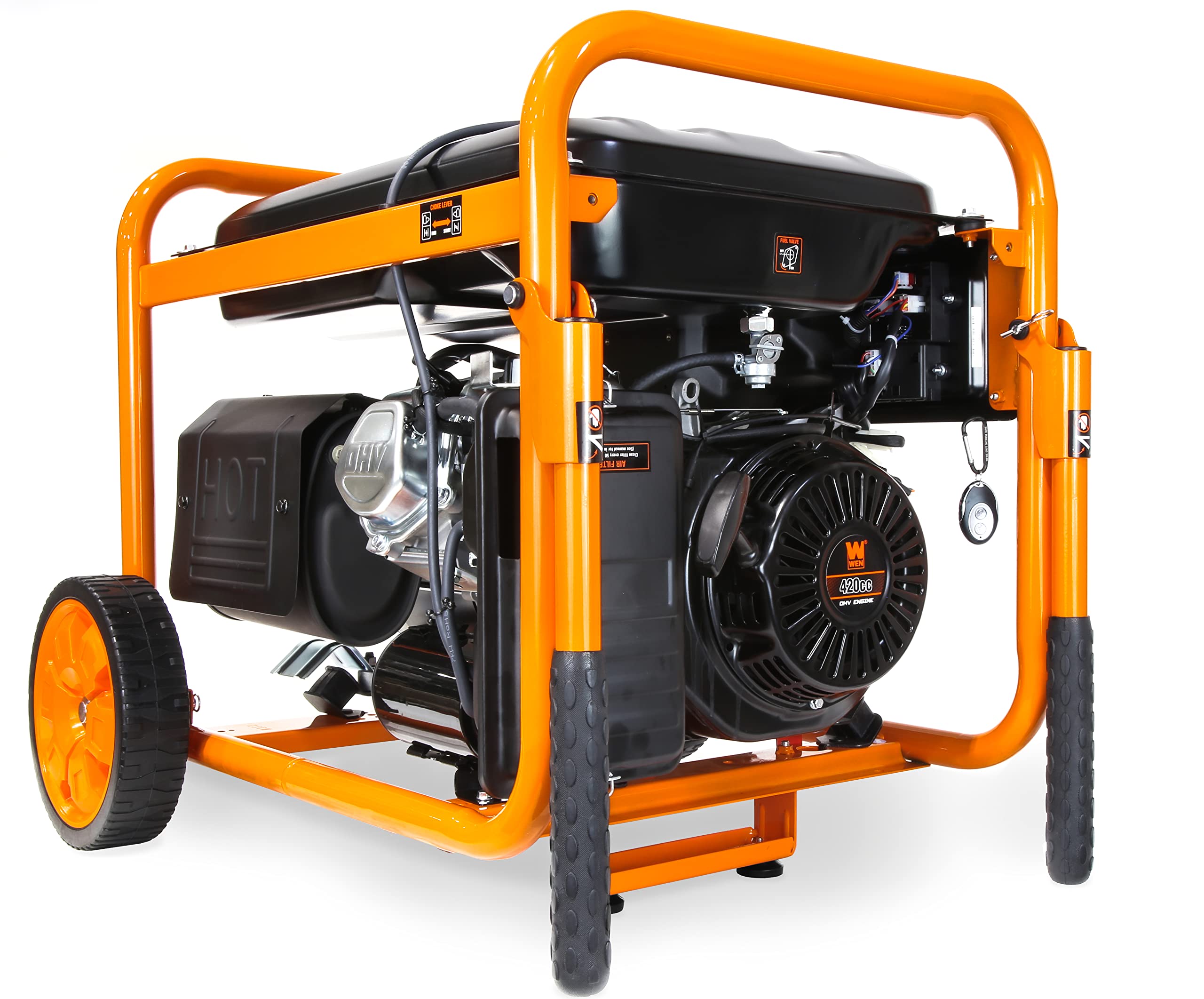 Wen Gn9500X 9500-Watt Portable Generator With Remote Electric Start And Co Shutdown Sensor, Black