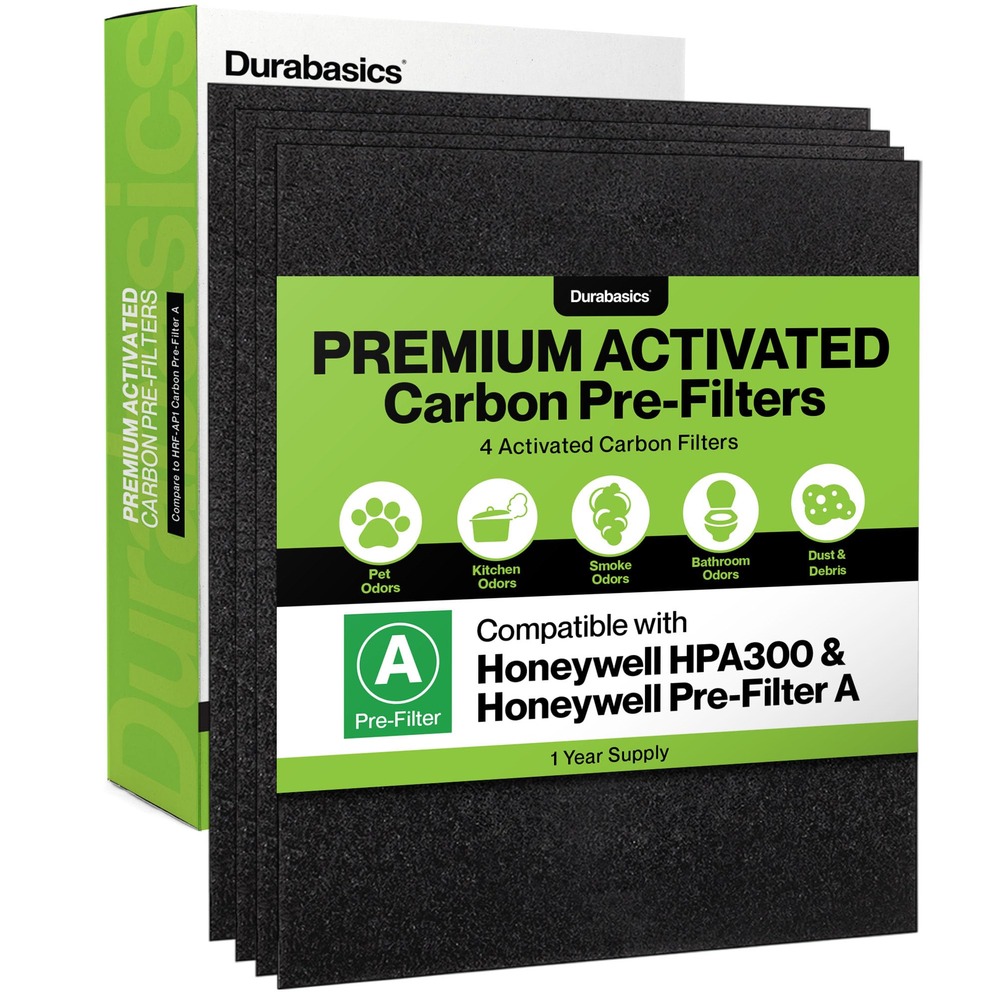Durabasics Pre Filters For Honeywell Hpa300 Replacement Filters, Honeywell Prefilter A, Honeywell Filter A, Prefilter For Honeyw