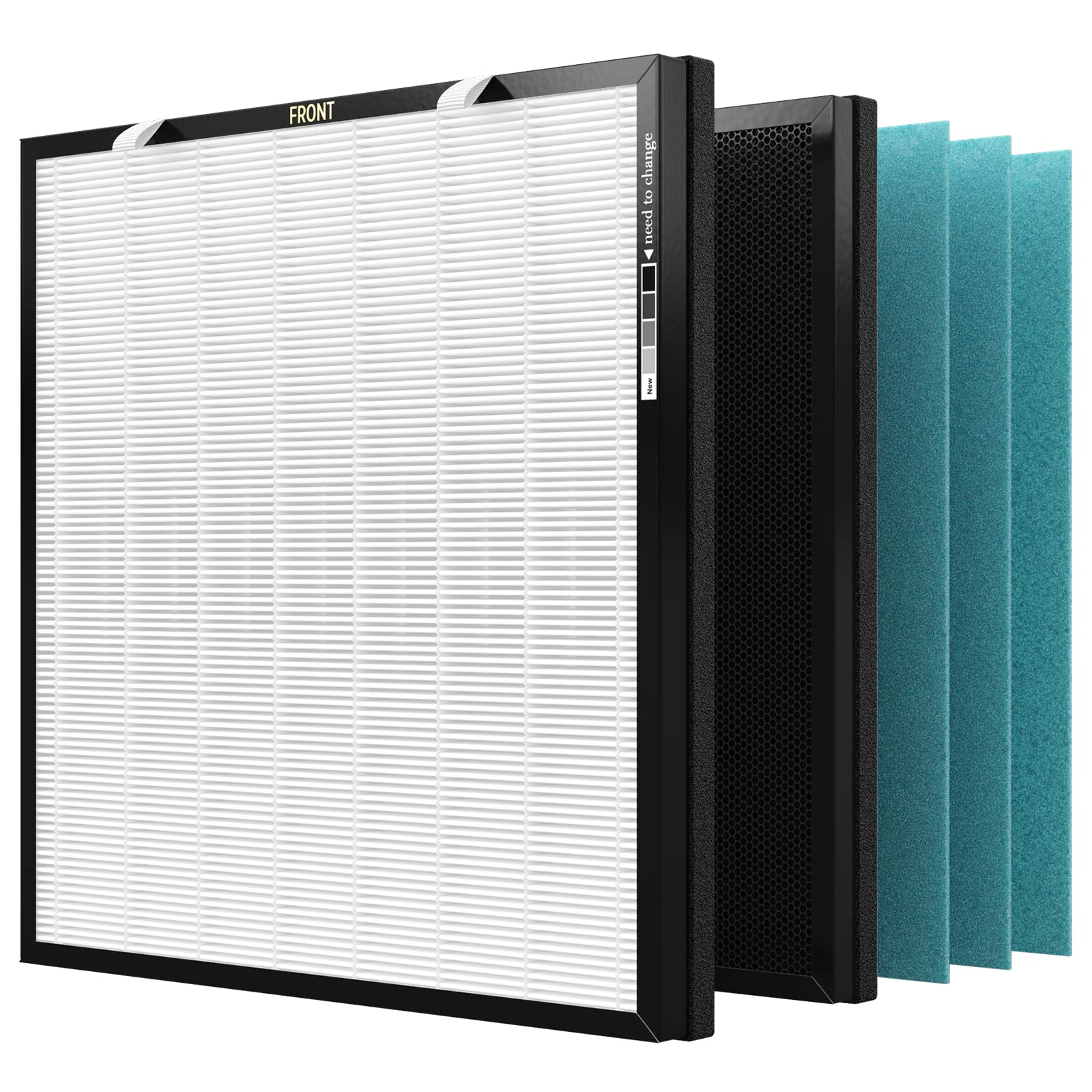 Cfkreya Rfm80 Filter Replacement, Compatible With Max Air Purifier Ovhm80, Replacement Part# Rfm80, 3 Extra Pre Filters + 1 True