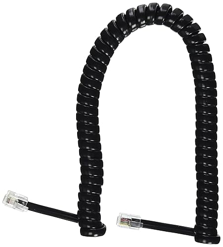 6' Handset Cord Gcha444006 Fbk Gloss Black