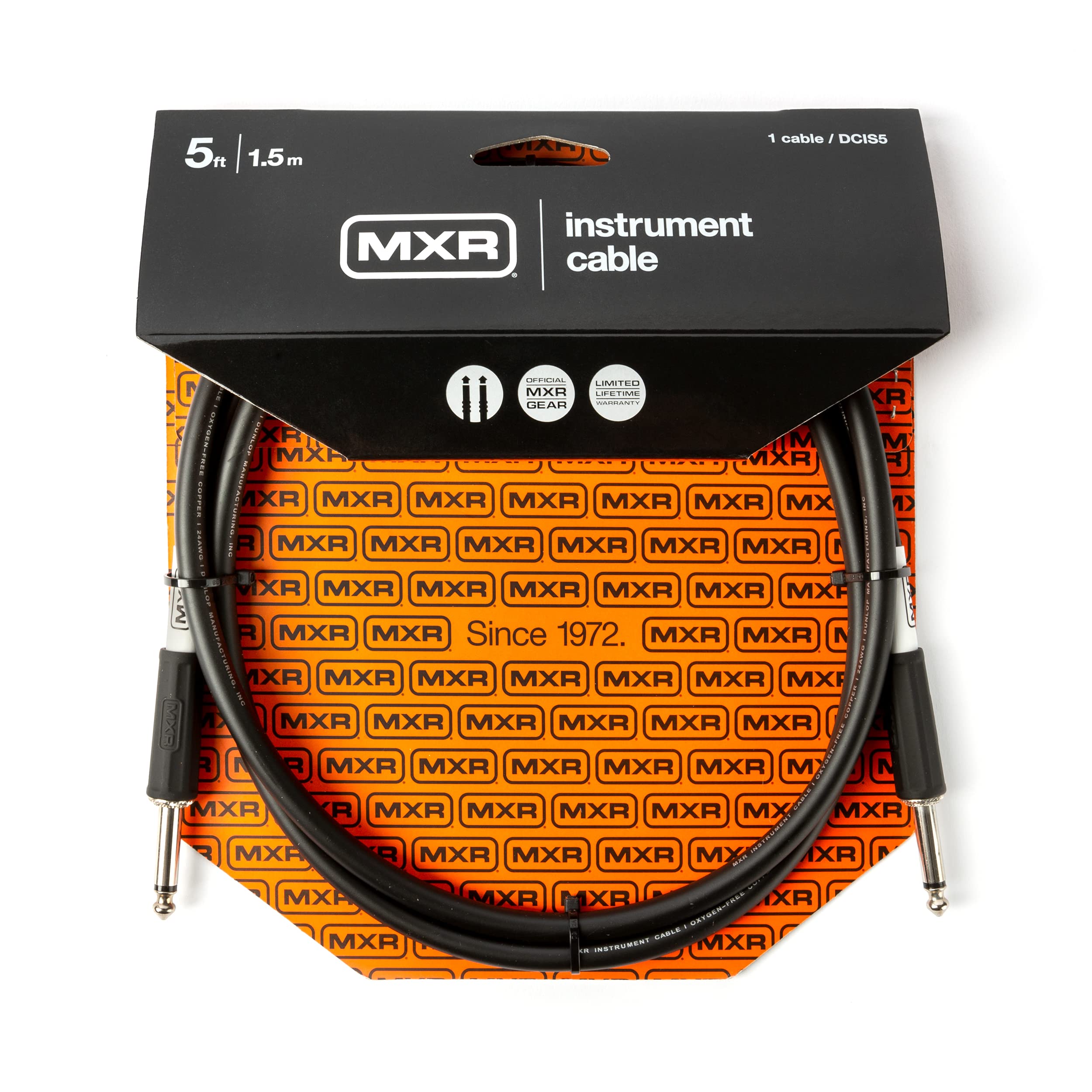 MXR Standard Instrument Cable 5 ft|1.5 m (DCIS05)
