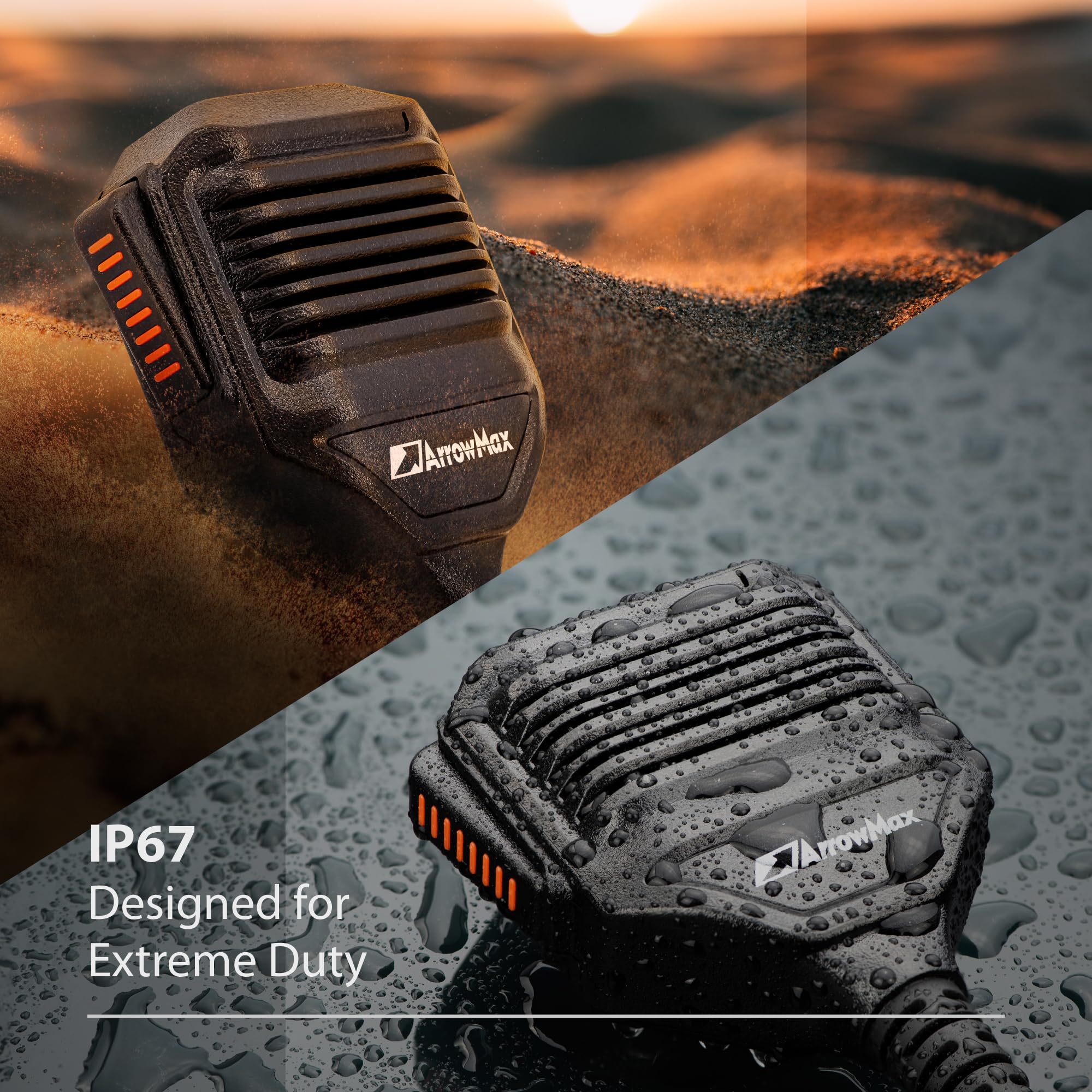 Arrowmax Apm450 K2 Ip67 Waterproof Shoulder Speaker Microphone Compatible With Baofeng Btech Uv 5R Uv 5Ra Uv 5Re Uv 5R3 Bf F8Hp Uv 82Hp Kenwood 2 Pin 2 Pin Radios Nx 1200 Nx 1300 Nx P1200 Nx P1300