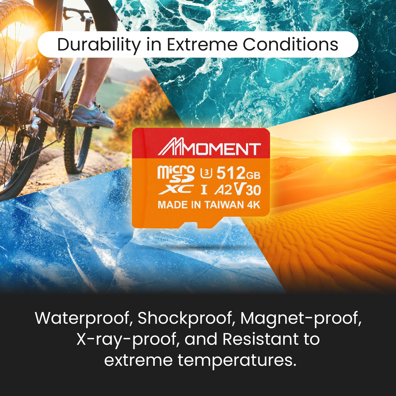 Mmoment 512Gb Micro Sdxc Card Mm23, A2, Uhs I, U3, V30, Class 10 Compatible, Read Speed Up To 160 Mb/S,Write Speed Up To 120 Mb/