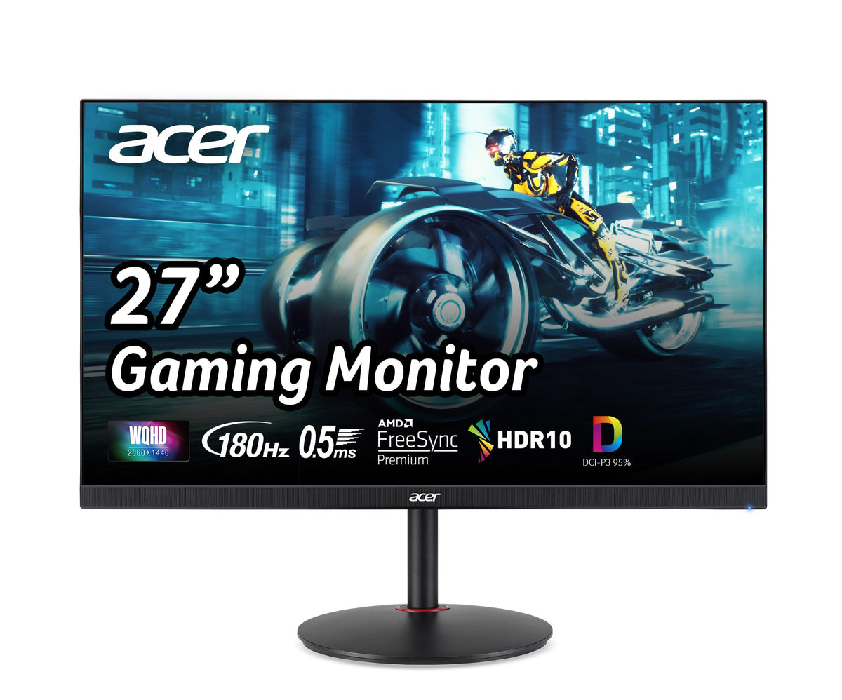 Acer Nitro 27'' Wqhd 2560 X 1440 Pc Gaming Ips Monitor | Amd Freesync Premium Up To 180Hz Refresh 0.5Ms Dci P3 95% 1 Display Por