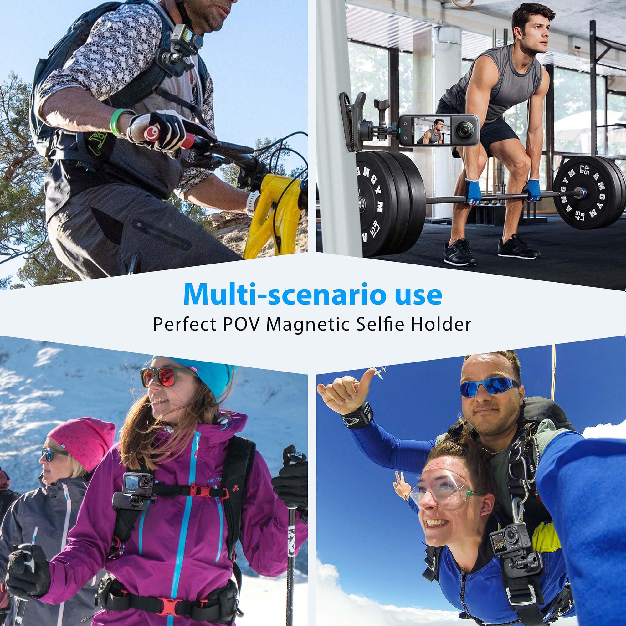 Startrc Osmo Pocket 3 360� Rotation Backpack Clip Mount Shoulder Strap Accessories For Dji Pocket 3/Osmo Pocket 3/Action Cameras