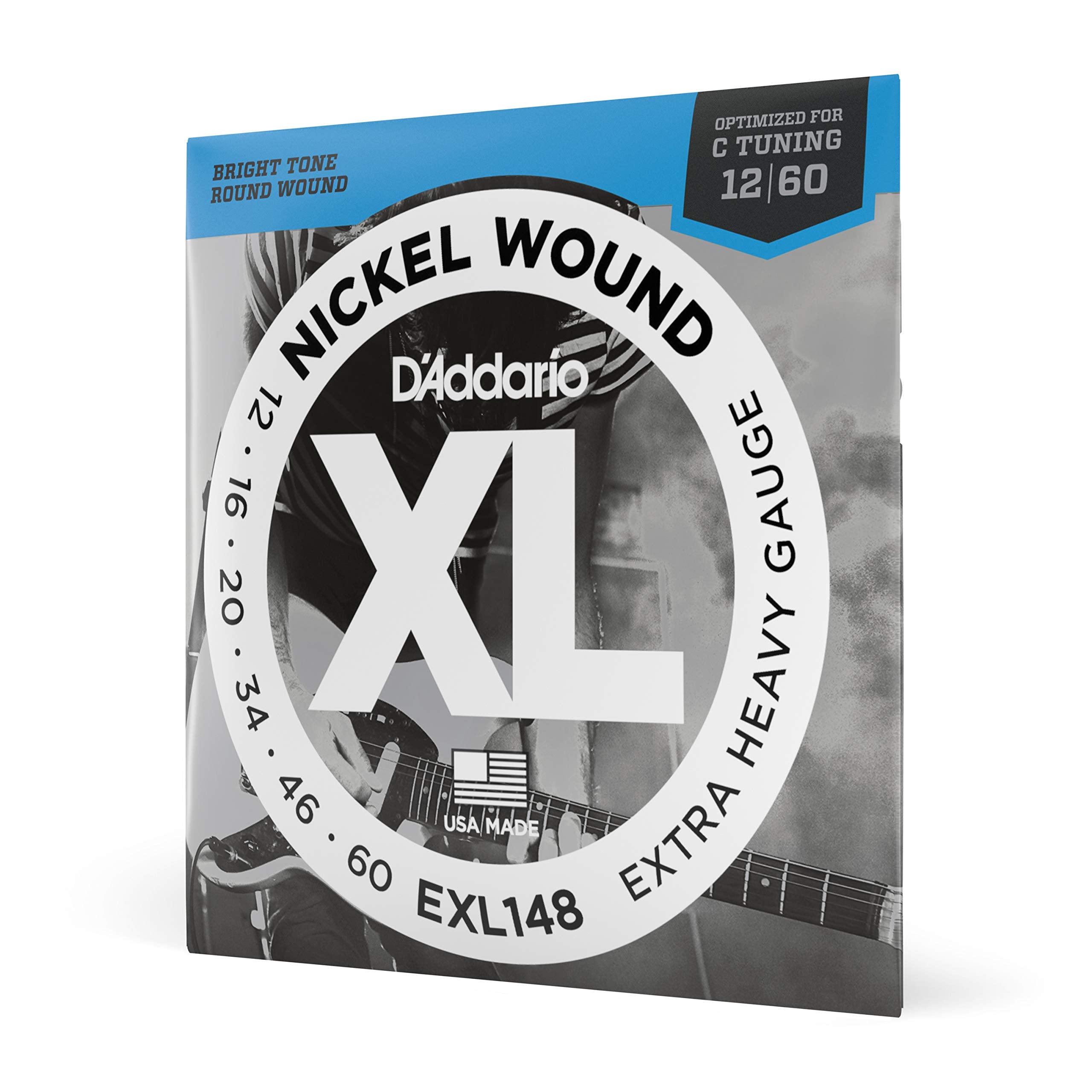 DAddario Guitar Strings - XL Nickel Electric Guitar Strings - EXL148 - Perfect Intonation, Consistent Feel, Reliable Durability