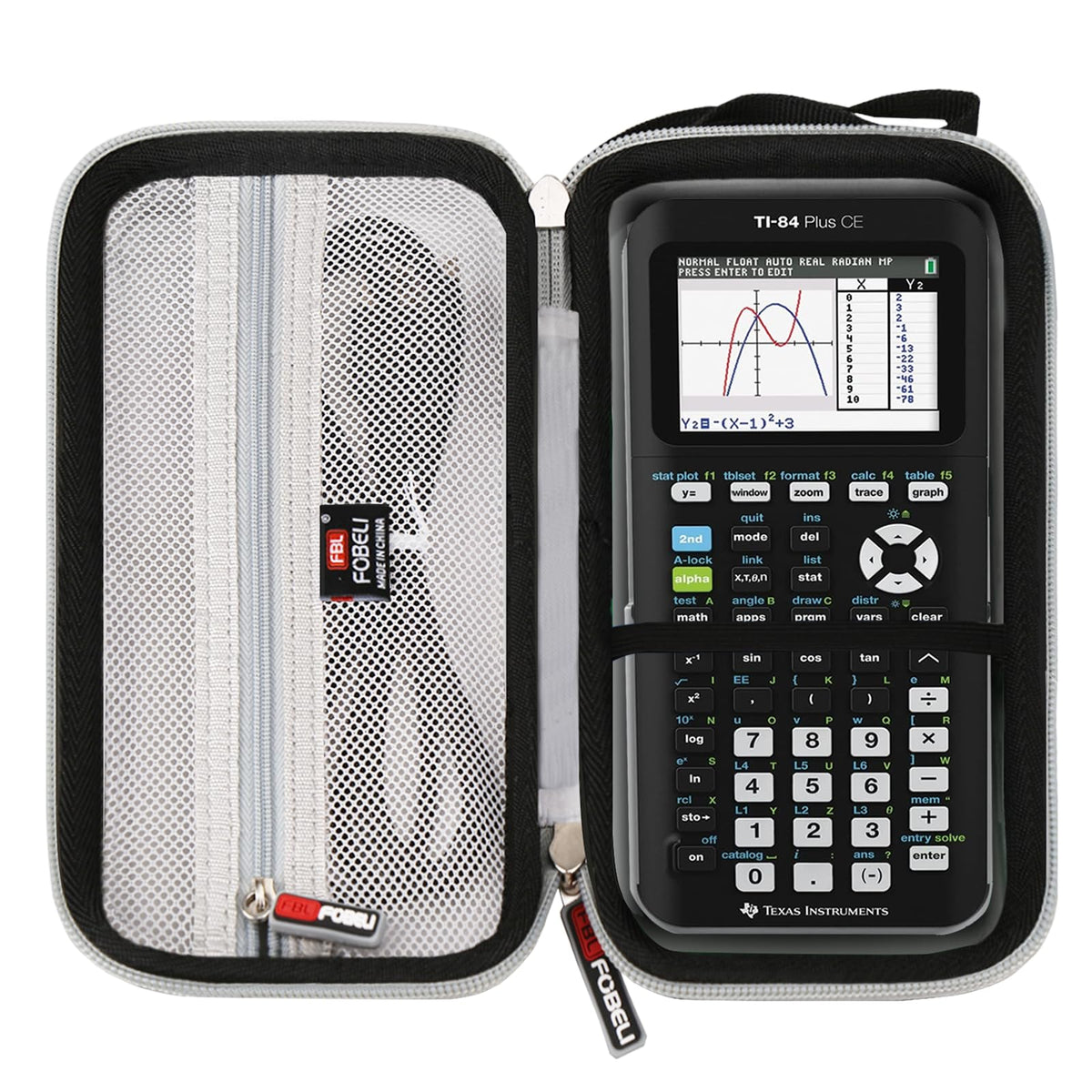 Fblfobeli Eva Hard Case Compatible With Texas Instruments Ti 84 Plus Ce/Ti 84 Plus/Ti Nspire Cx Ii Cas/Ti 83 Plus/Ti 89 Titanium