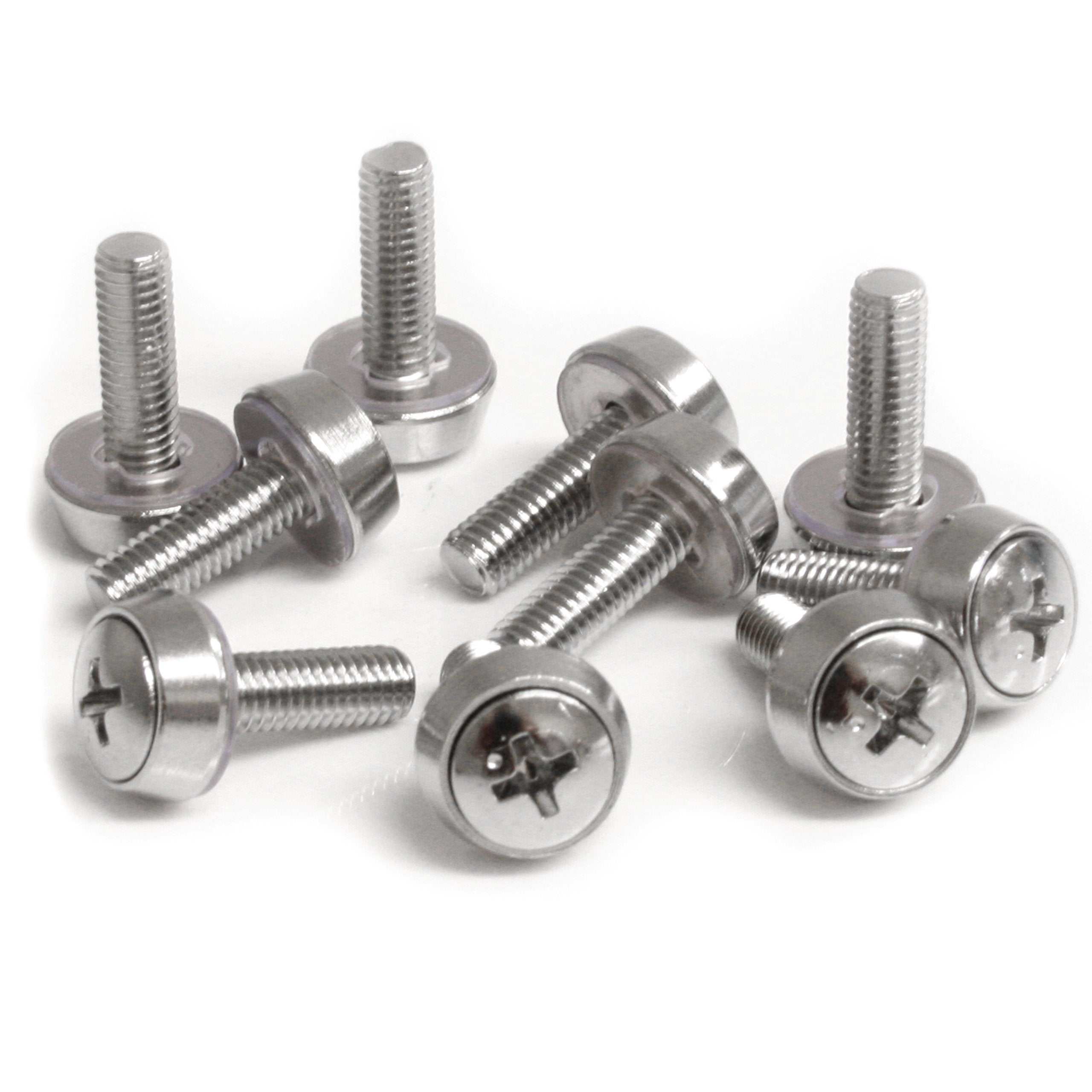 Startech.Com M5 Mounting Screws For Server Racks And Cabinets   50 Pack   Screw Kit (Pack Of 50)   Cabscrews