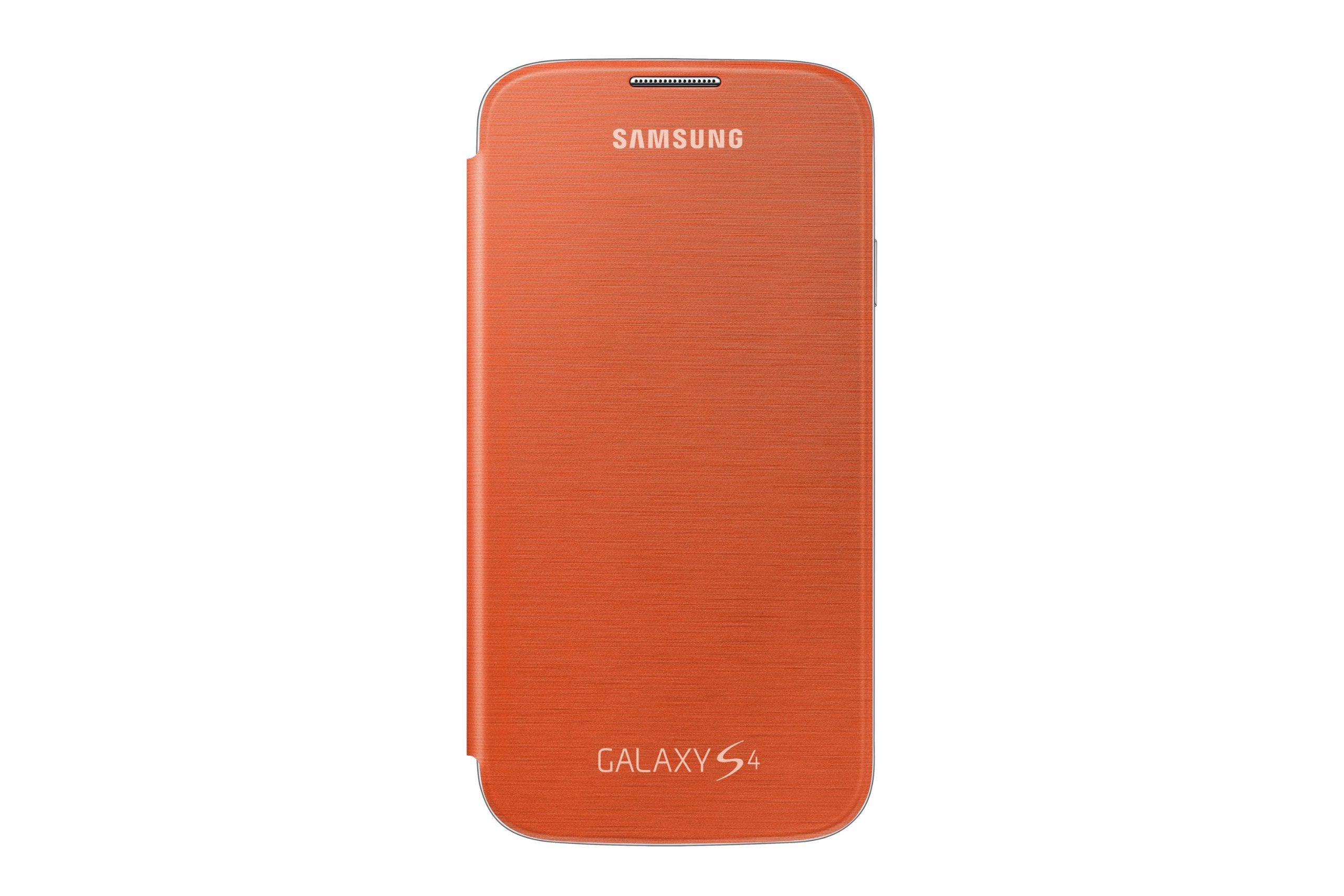 Samsung Galaxy S4 Flip Cover Folio Case (Orange)