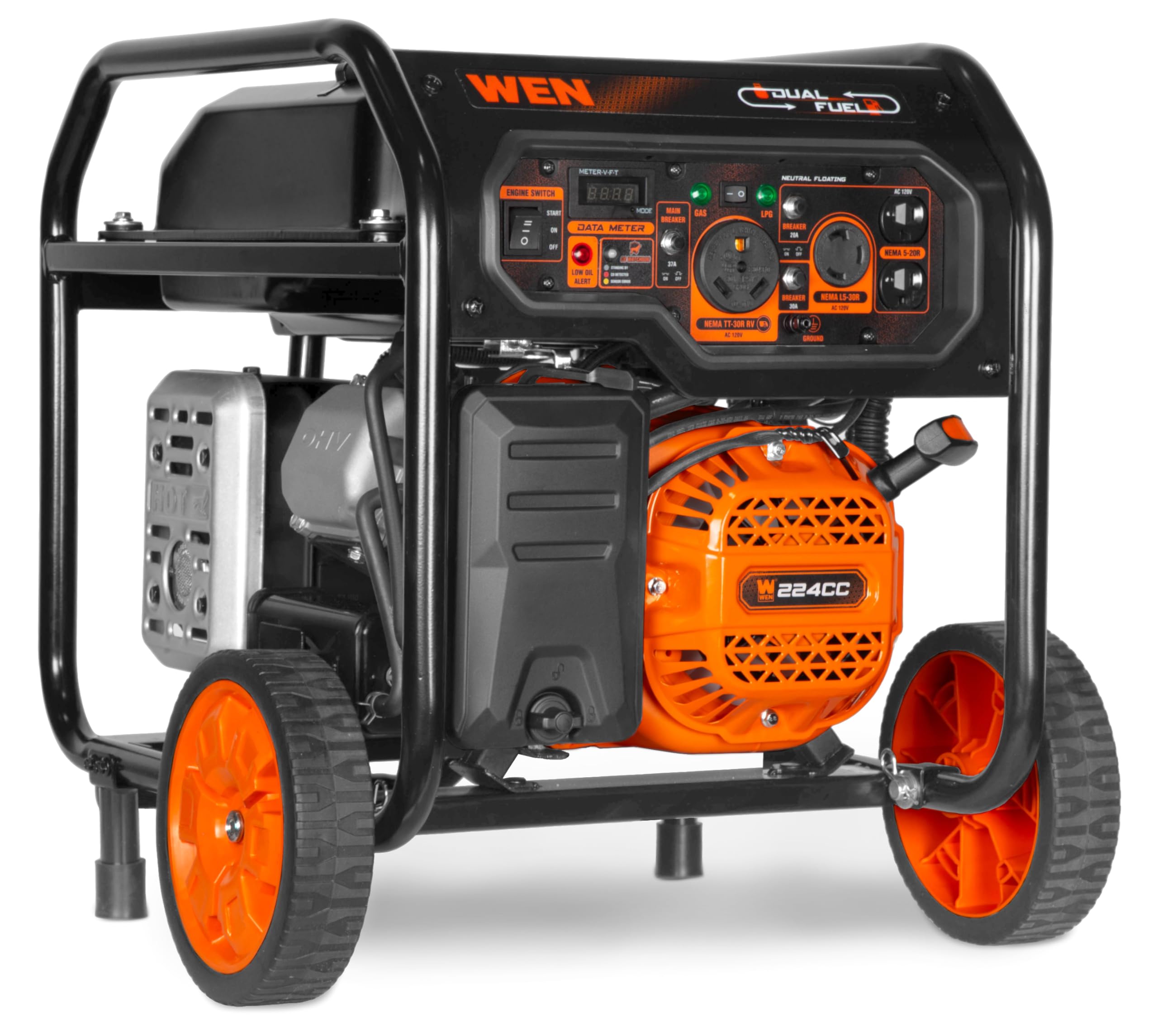 Wen Df5600X 5600 Watt Dual Fuel Electric Start Generator With Co Watchdog