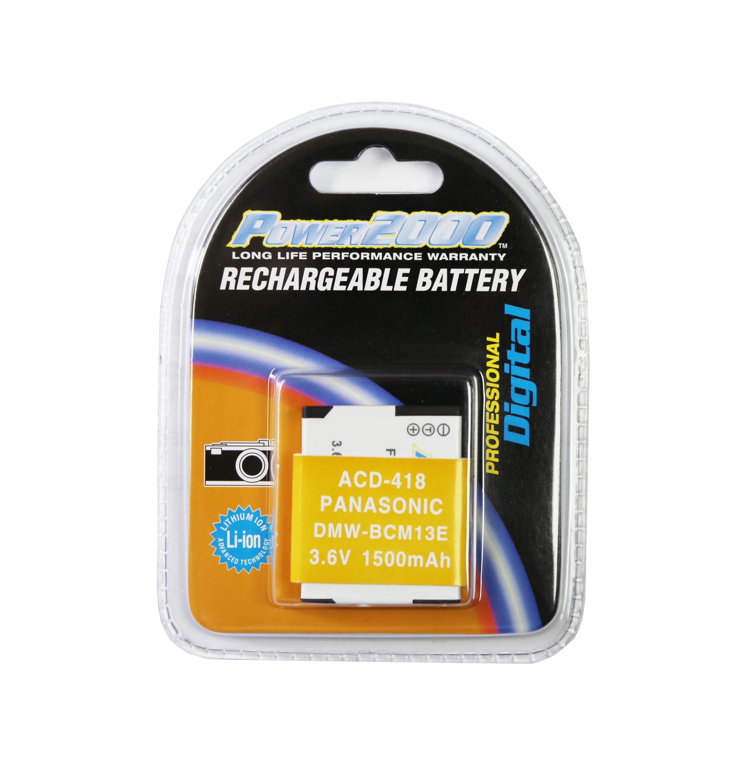 Power2000 ACD-418 Rechargeable Battery for Panasonic DMW-BCM13E