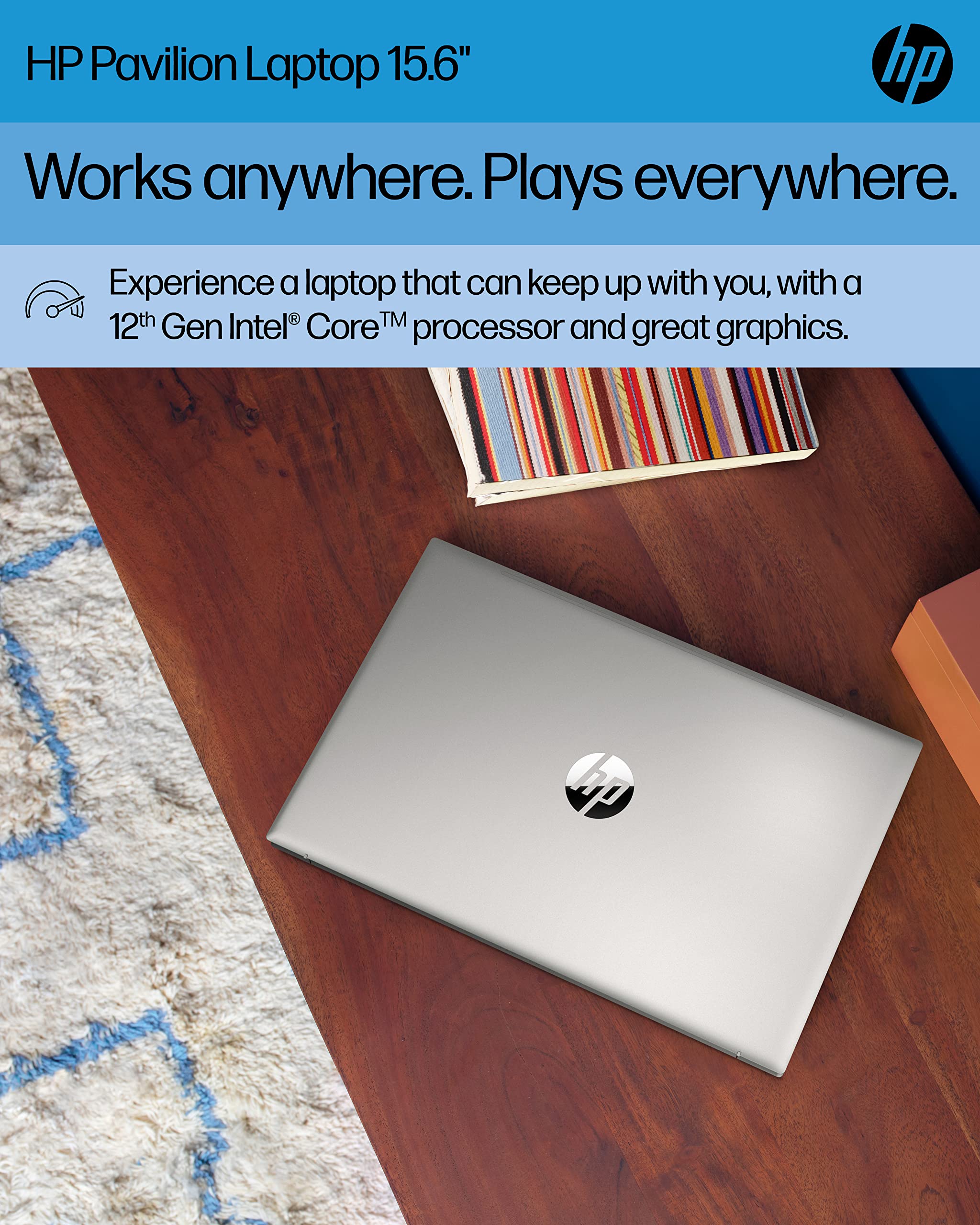 Hp Pavilion Laptop, Intel Iris X Graphics, 12Th Generation Intel Core Processor, 8 Gb Ram, 512 Gb Ssd, Brightview Full Hd Displa