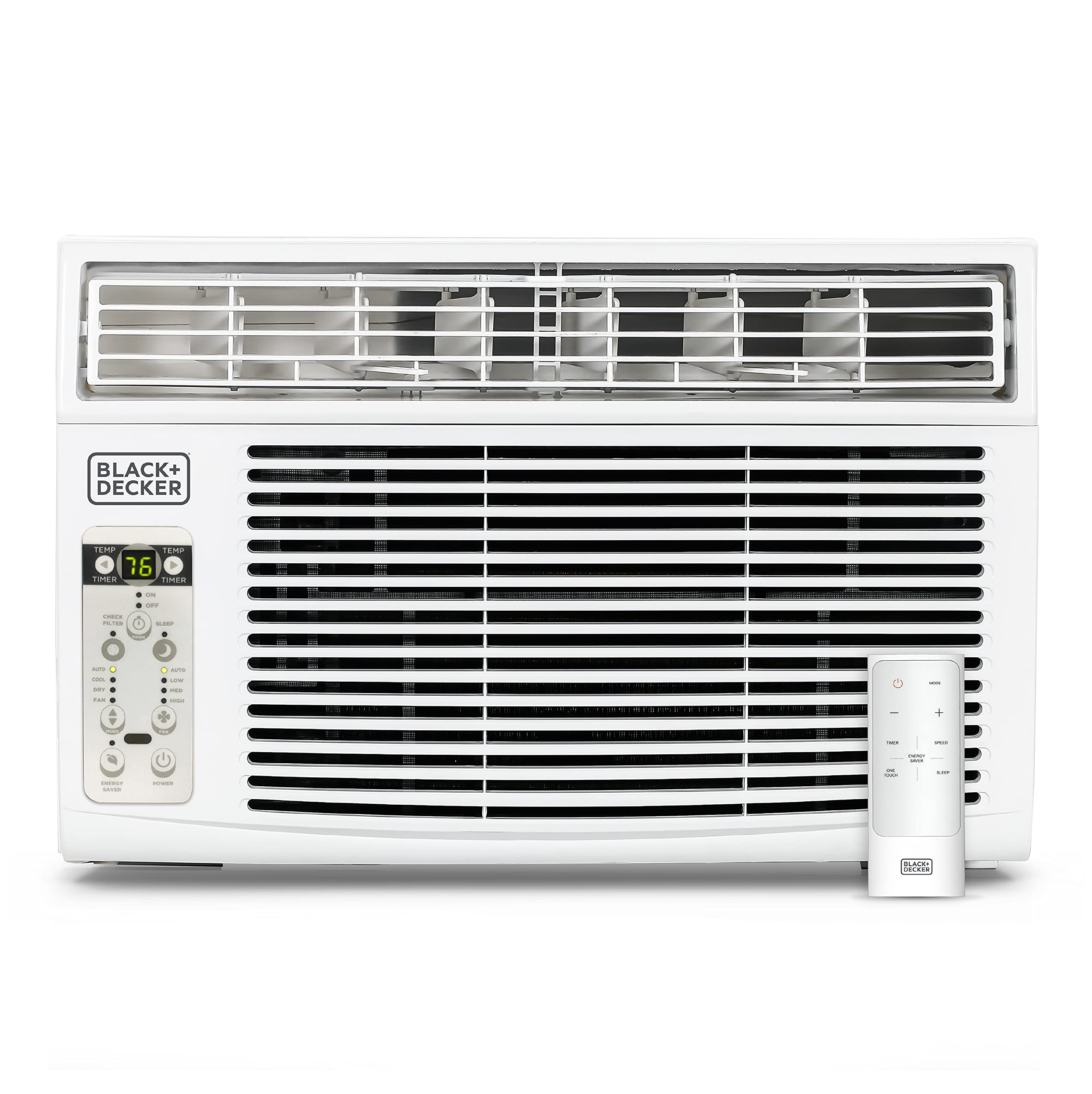 Black+Decker Bd10Wt6 Window Air Conditioner With Remote Control, 10000 Btu, Cools Up To 450 Square Feet, White