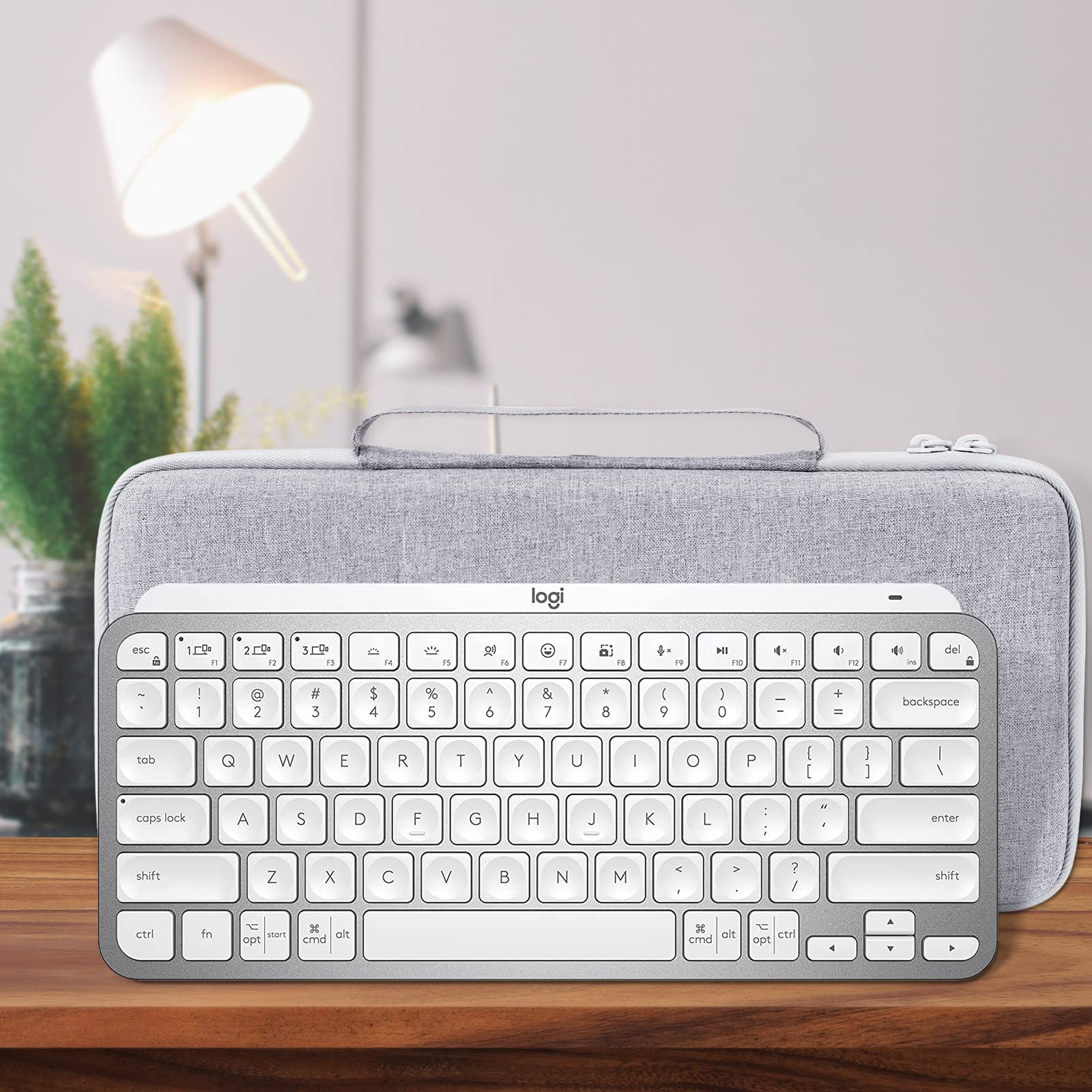 Co2Crea Hard Case Replacement For Mx Keys Mini Advanced Wireless Illuminated Keyboard (Case For Mx Keys Mini Keyboard, Pale Grey