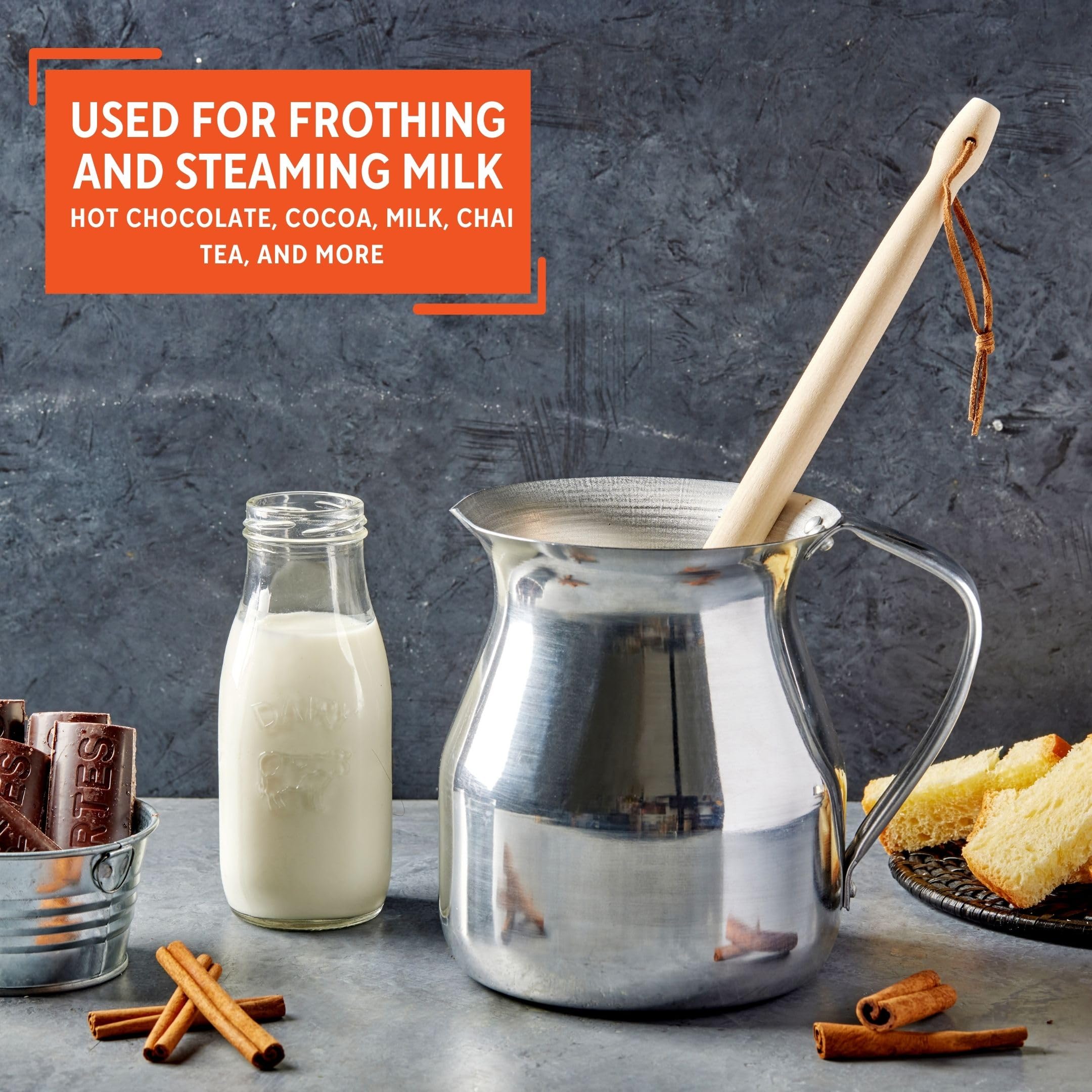 Imusa Chocolatera 1.5 Quart Aluminum Pot - Silver, Model GAU-80231, Perfect for Hot Chocolate and Beverages