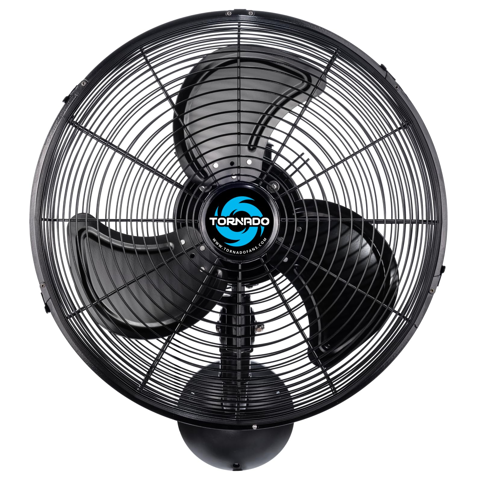 Tornado 16 Inch Pro Series Waterproof Outdoor Oscillating Wall Mount Fan   High Velocity Heavy Duty Metal Wall Mount Fan For Ind