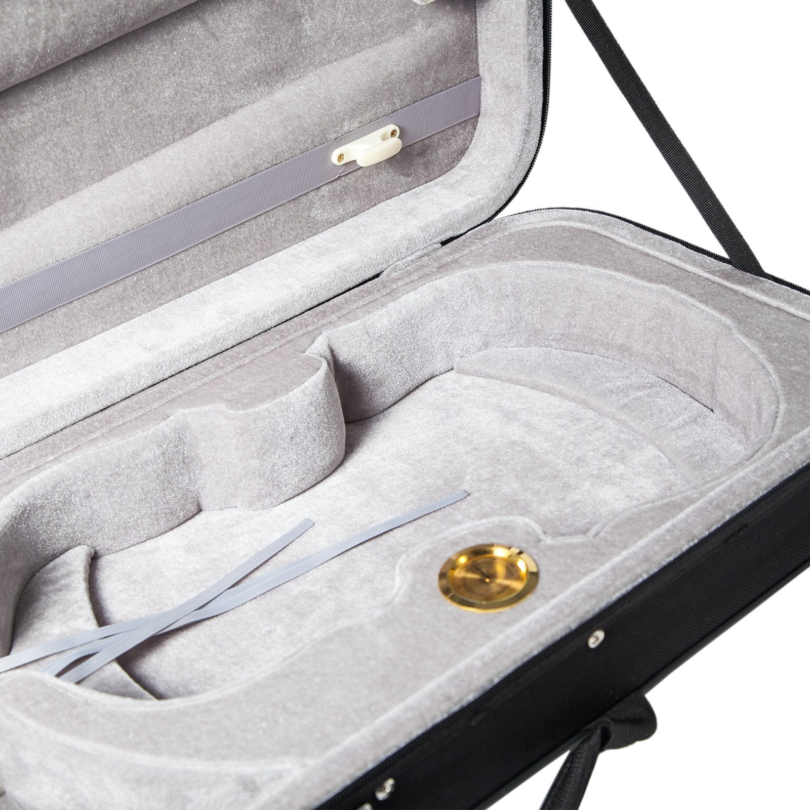 Sky 15.5 16 Inch Viola Oblong Case Lightweight With Hygrometer Black/Grey