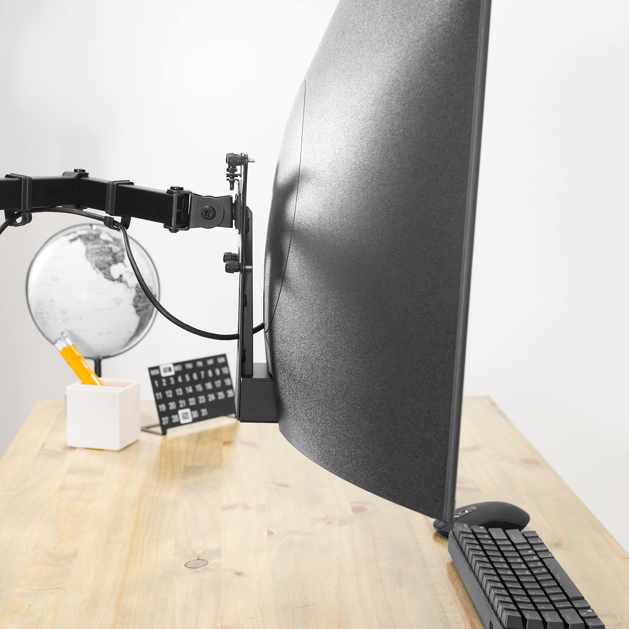 VIVO Quick Attach VESA Adapter Plate Bracket Designed for Samsung T55 Series Monitors, VESA up to 100x100, Black, MOUNT SGT55