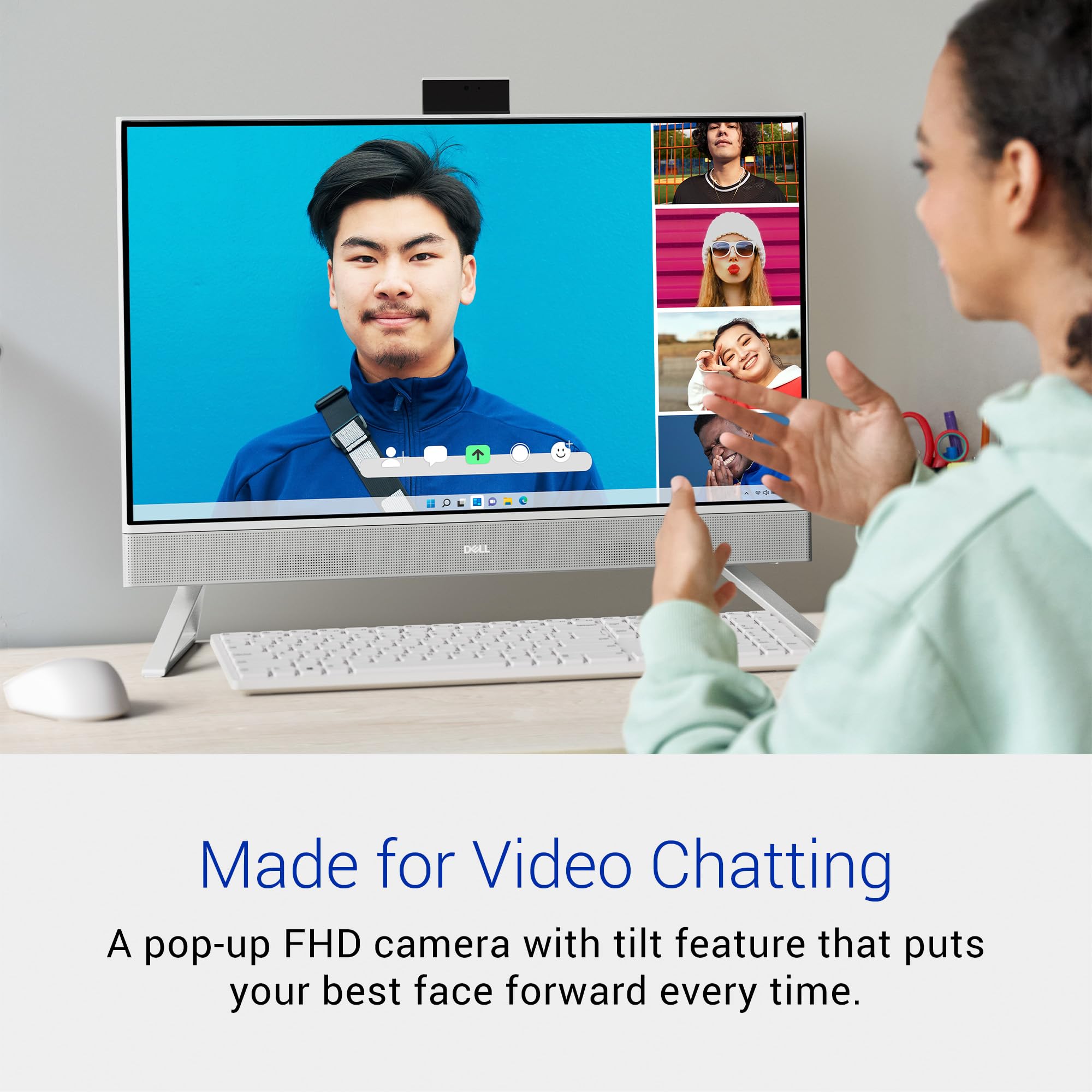 Dell Inspiron 5430 All in One Desktop   23.8 inch FHD (1920 x 1080) Display, Intel Core 3 100U, 8GB DDR4 RAM, 512GB SSD, Intel Graphics, Windows 11 Home, Onsite Service   White