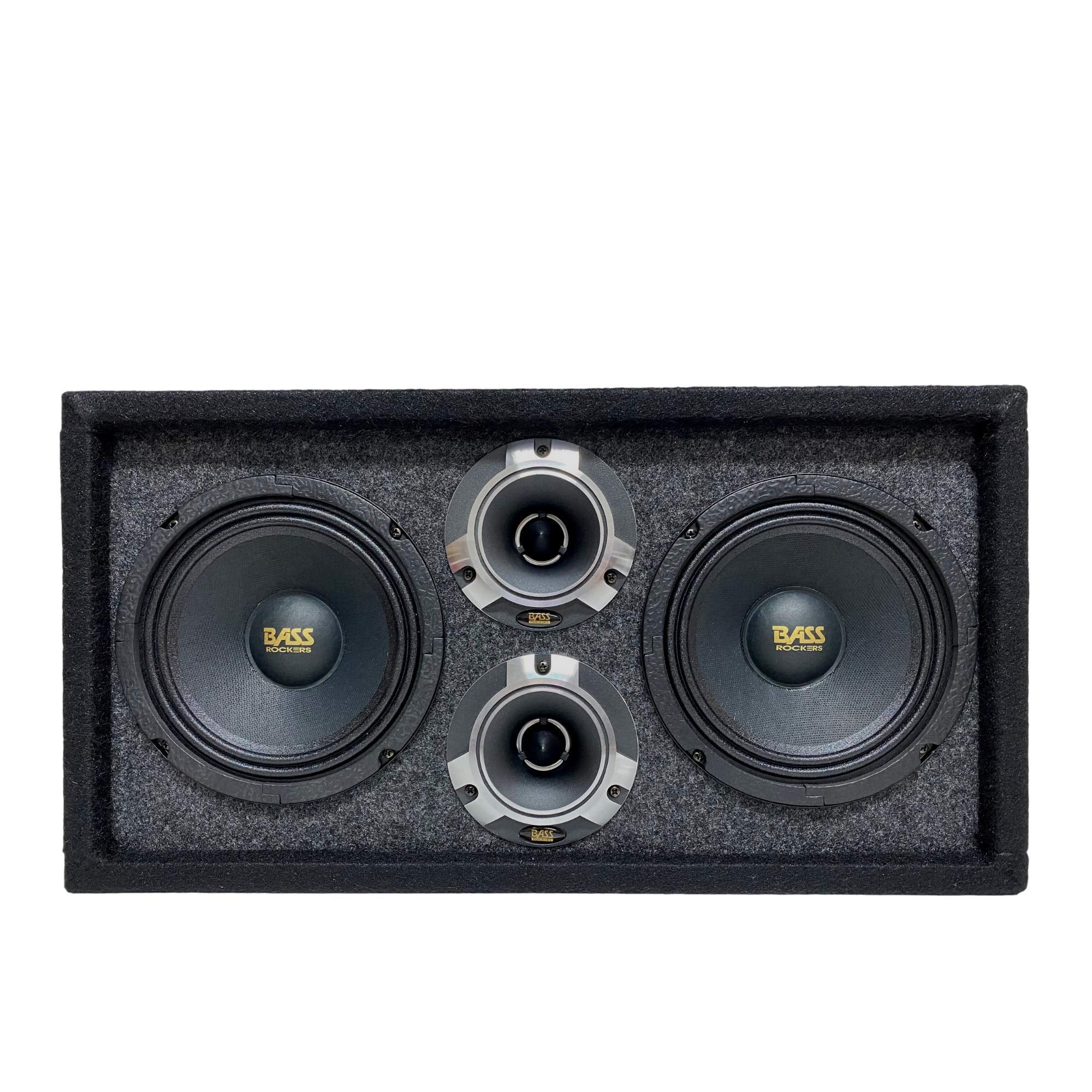 Bass Rockers 6.5'' Loaded Chuchera Box With 6.5'' Outdoor Home & Speakers & Tweeters 800W   Best For Car Utv, Atv, Camper, Dj, P