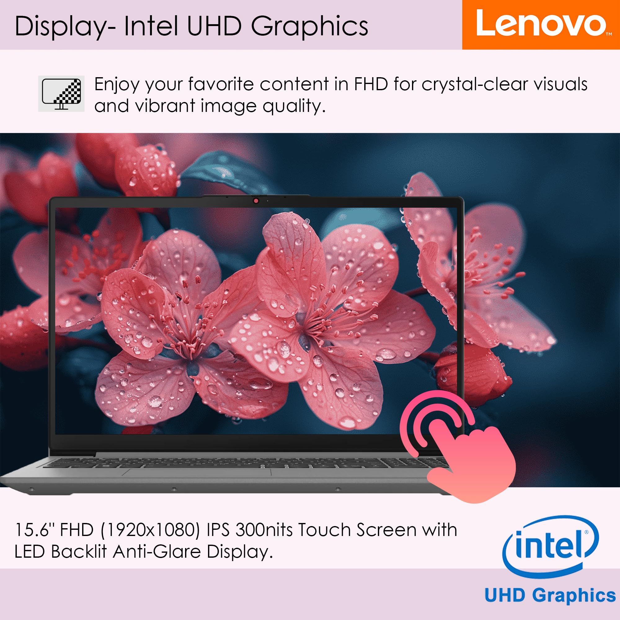 Lenovo Ideapad 3I Touchscreen Laptop With 128Gb External Hard Drive, 40Gb Ram, 2Tb Ssd, Intel Core I3, 15.6 Inch Fhd Display 192