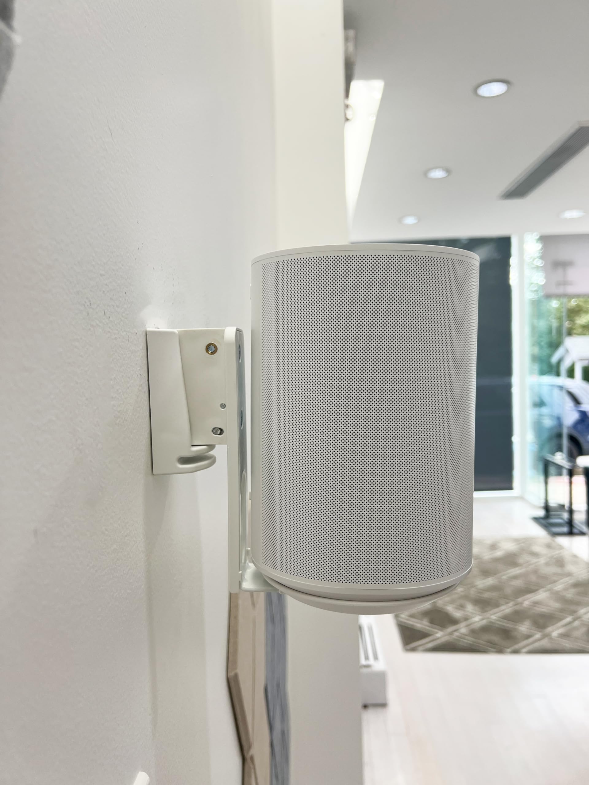 Ynvision.Design Adjustable Wall Mount Compatible With Sonos Era 100 Speaker   White 2 Pack