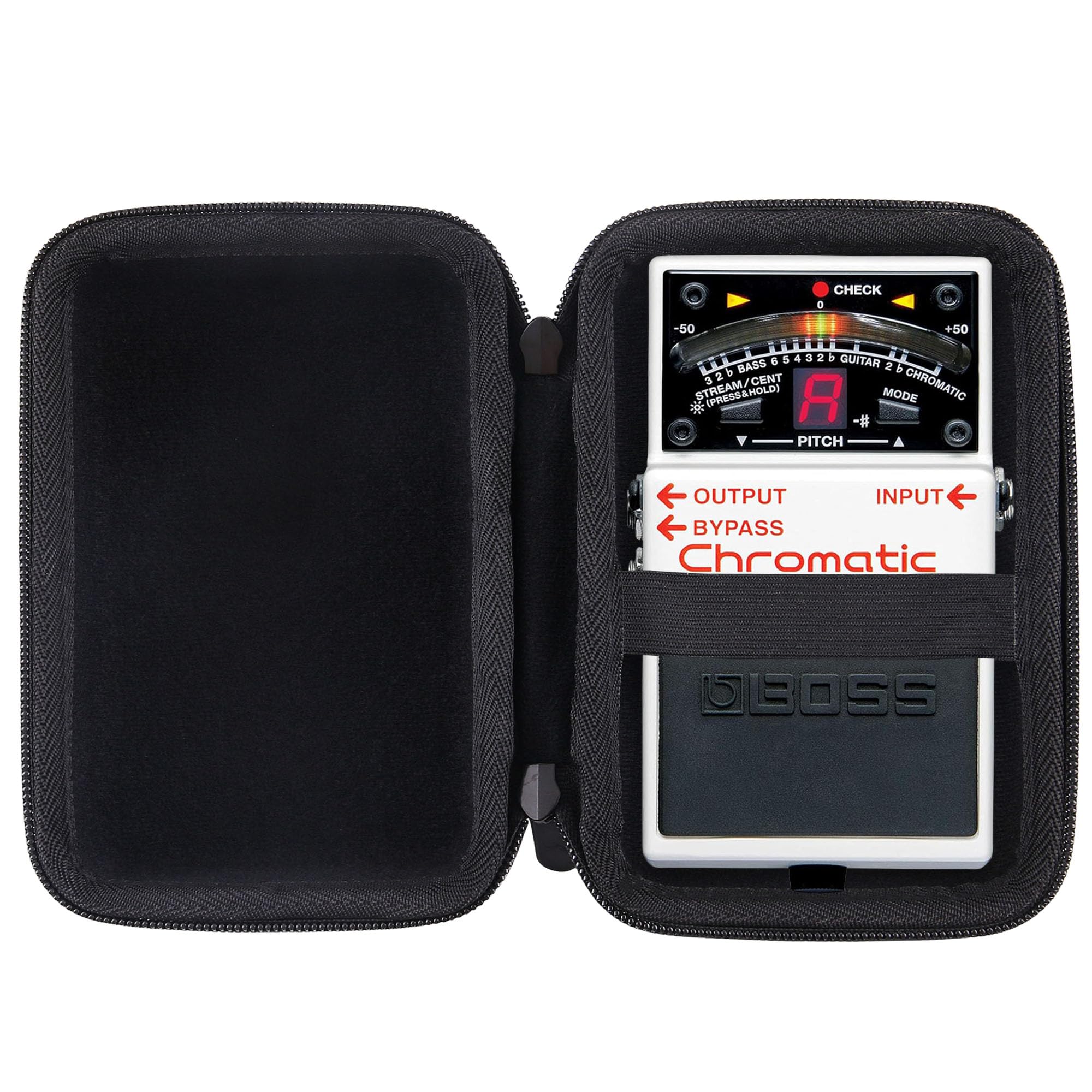 WAIYUCN Hard Carrying Case Compatible with BOSS TU-3/Boss DS-1/CH-1/CS-3/NS-2 Chromatic Tuner Pedal Protective Case