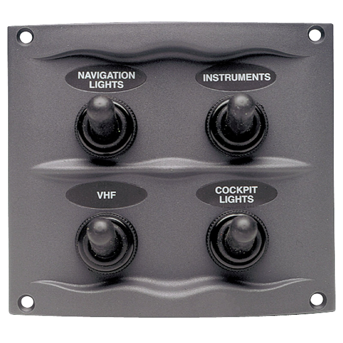 Bep 900 4Wp Splash Proof Panel   4 Way Gray, 2.9'' D X 4 1/4'' W X 3 3/4'' H