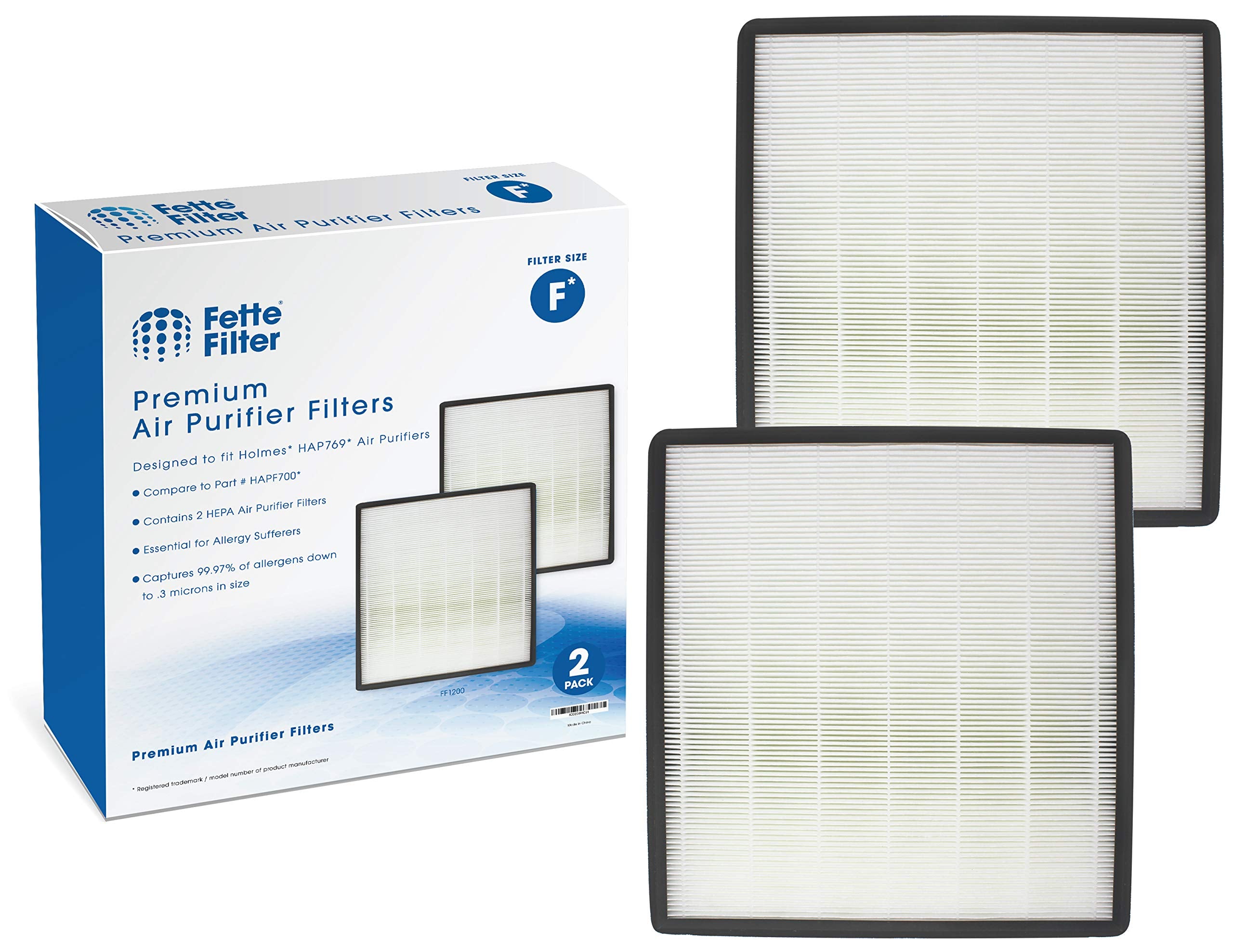 Fette Filter   Air Purifier True Hepa Filter F Compatible With Holmes Hap769. Compare To Part # Hapf700 (2 Pack)