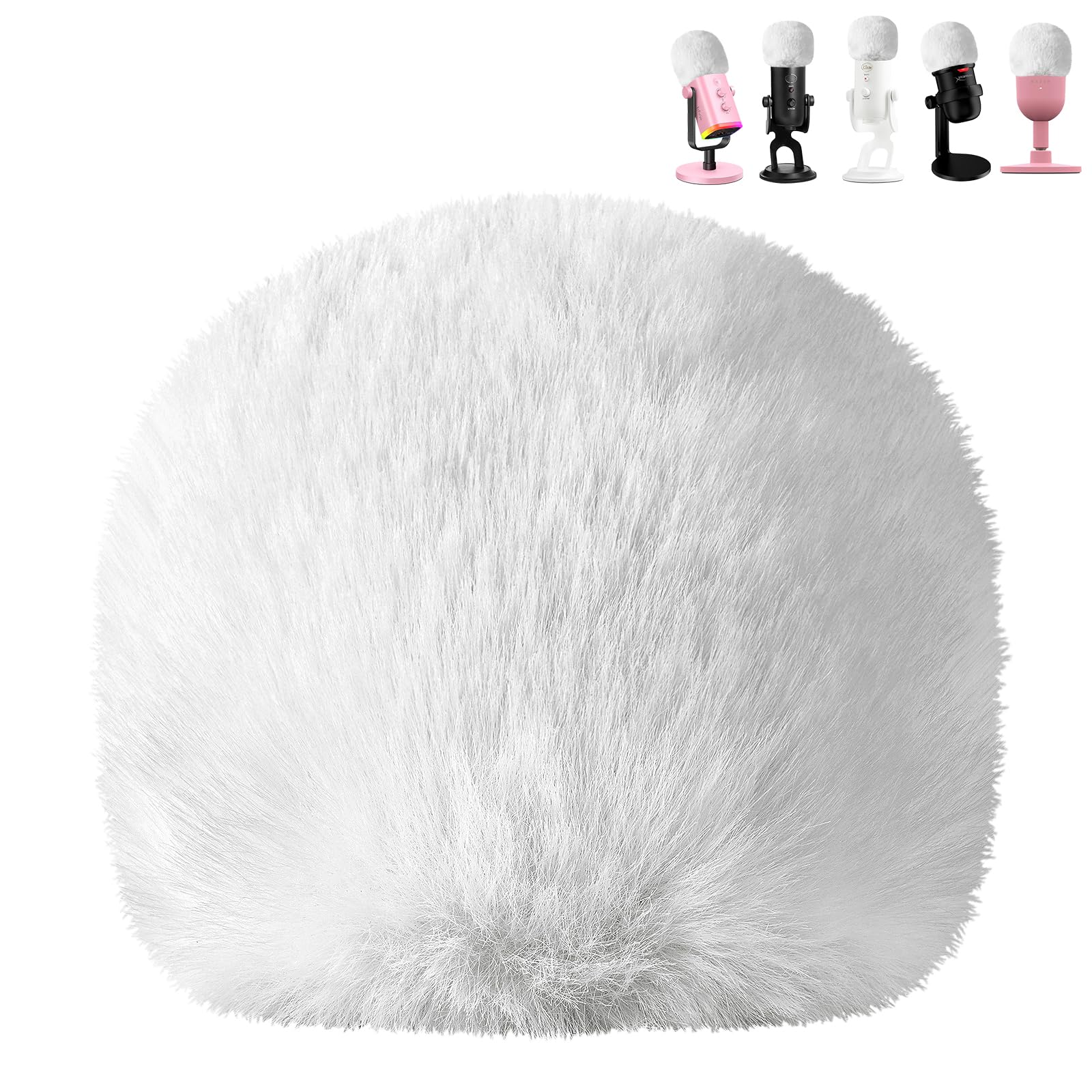 Pop Filter For Blue Yeti Microphone,Professional Mic Covers Foam With Furry Windscreen Muff Isolation Windshield For Yeti,Yeti X