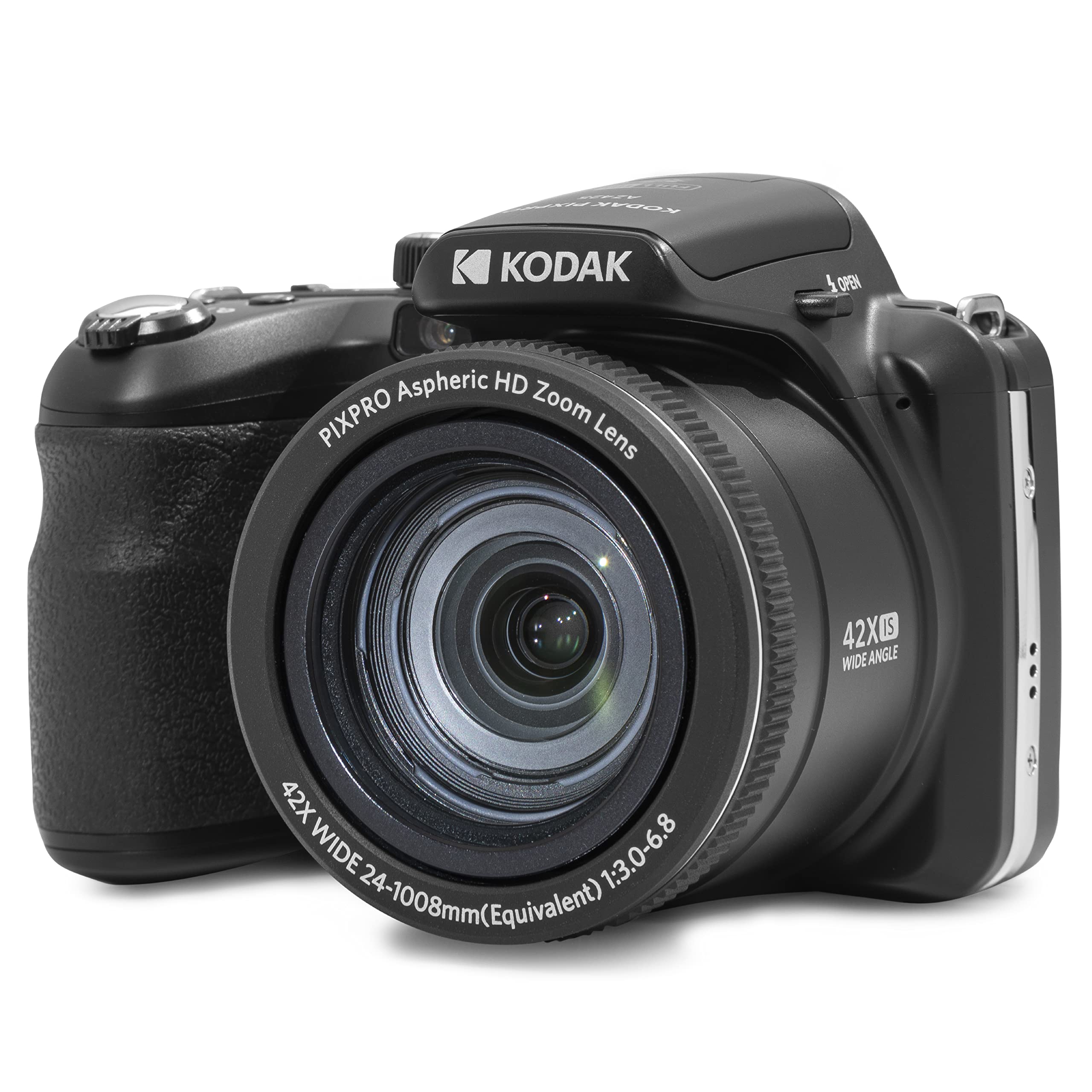 KODAK PIXPRO AZ425-BK 20MP Digital Camera 42X Optical Zoom 24mm Wide Angle Lens 1080P Full HD Video Optical Image Stabilization 