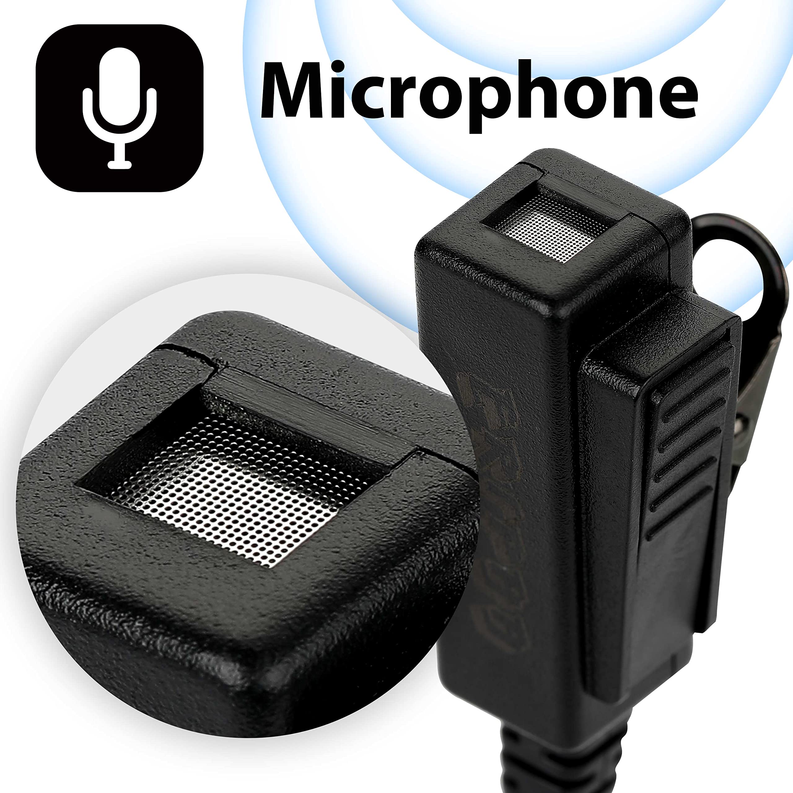 Eripha Earpiece For Midland Gxt1000Vp4 Walkie Talkie 2 Way Radio Surveillance Security Headset Acoustic Tube Ear Piece With Mic