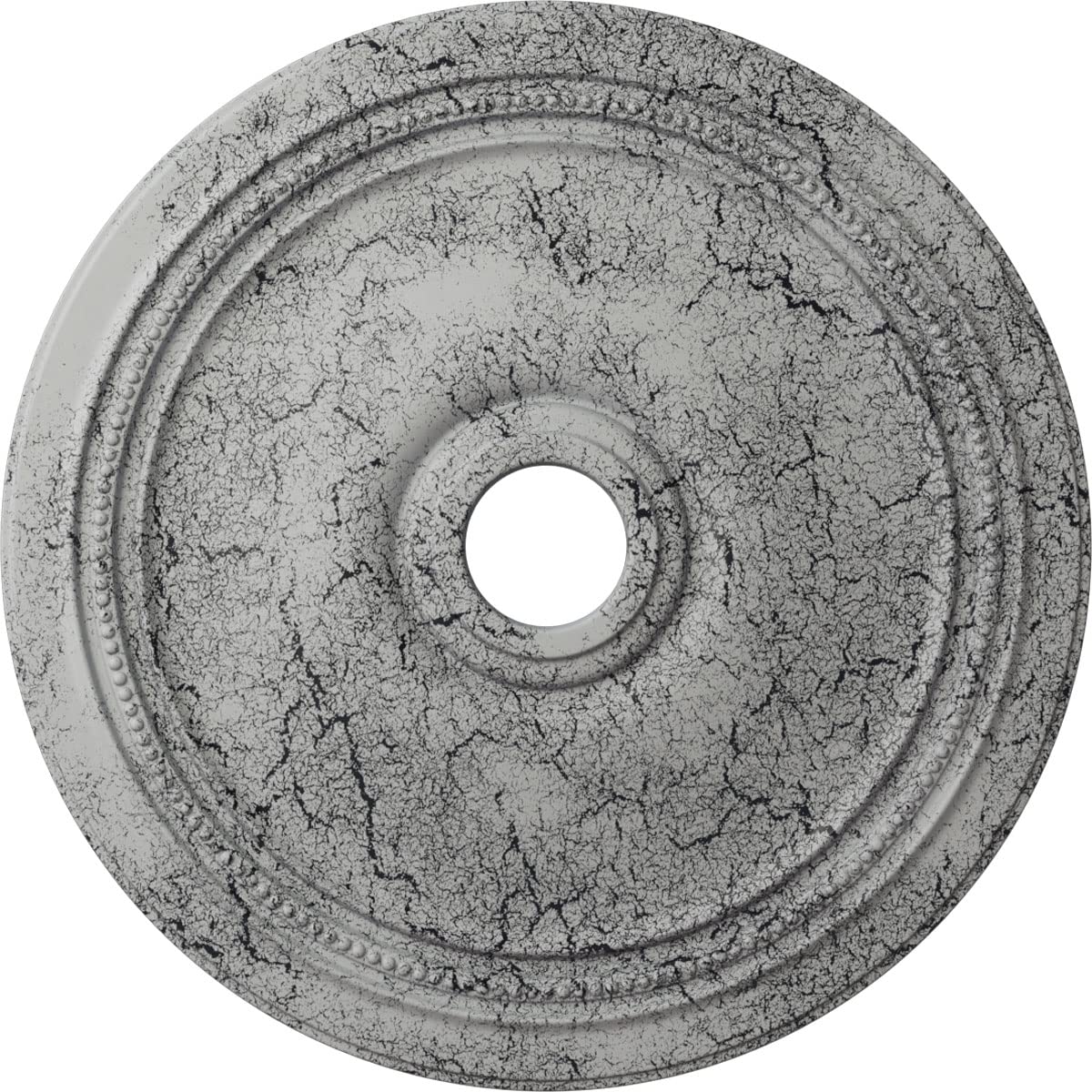 Ekena Millwork CM24DIUWC Diane Ceiling Medallion, 24OD x 3 5/8ID x 1 1/4P (Fits Canopies up to 6 1/4), Hand-Painted Ultra Pure W