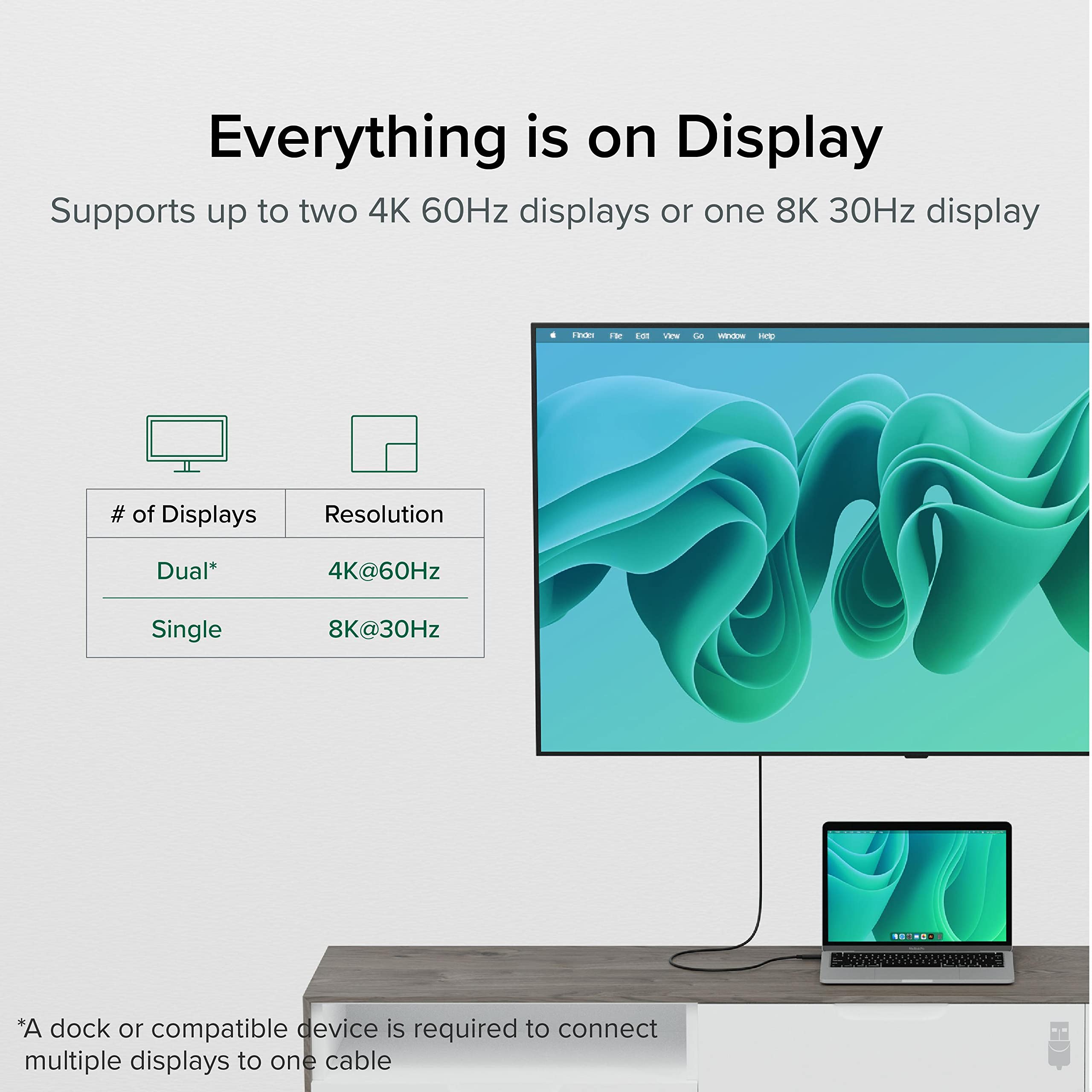 Plugable Usb4 Cable With 240W Charging, 3.3 Feet (1M), Usb-If Certified, 1X 8K Display, 40 Gbps, Compatible With Usb 4, Thunderb