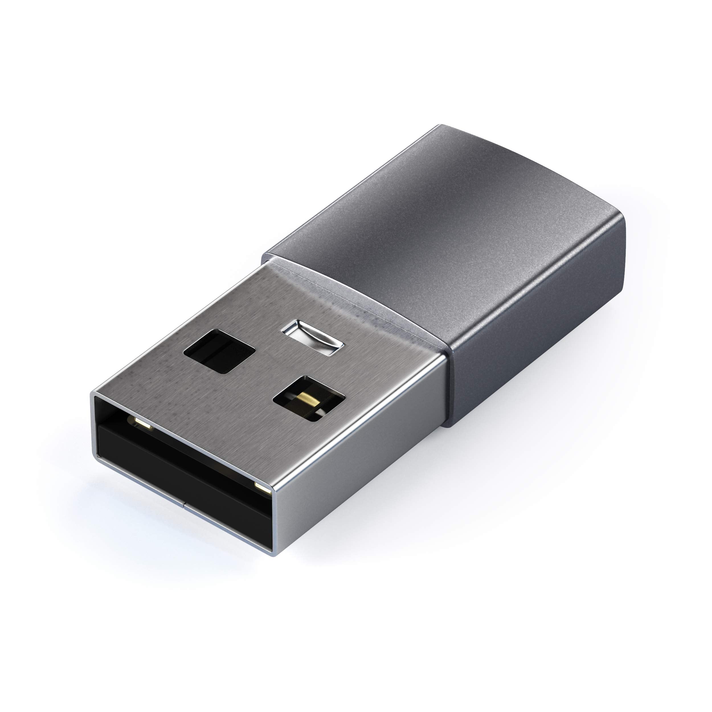 Satechi Type A To Type C Adapter Converter   Usb A Male To Usb C Female   Compatible With Imac, Macbook Pro/Macbook, Laptops, Pc, Computers And More (Space Gray)