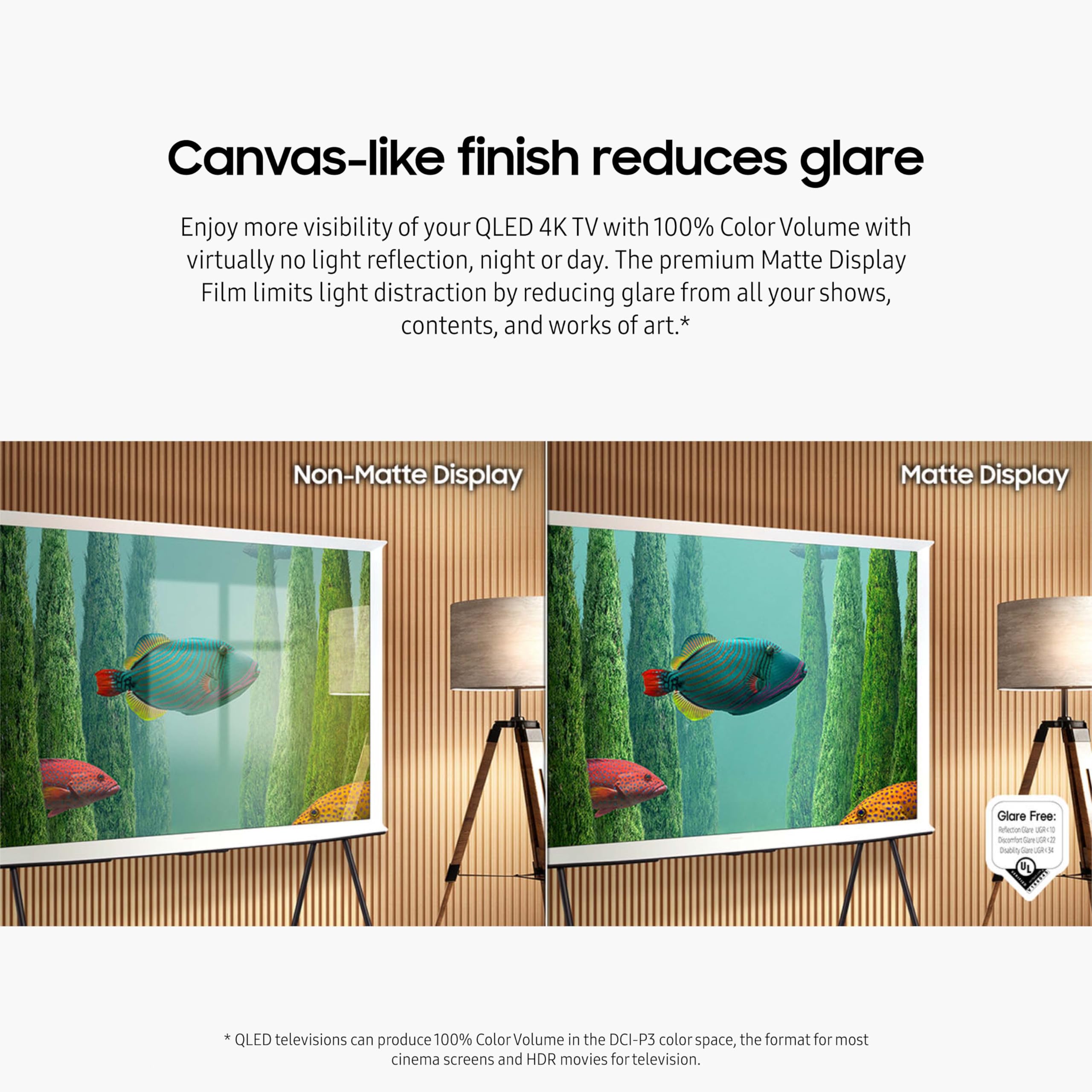 Samsung 43-Inch Class Qled 4K The Serif Ls01D Series Quantum Hdr Smart Tv With 360 L-Shape Design, Anti-Reflection Matte Display