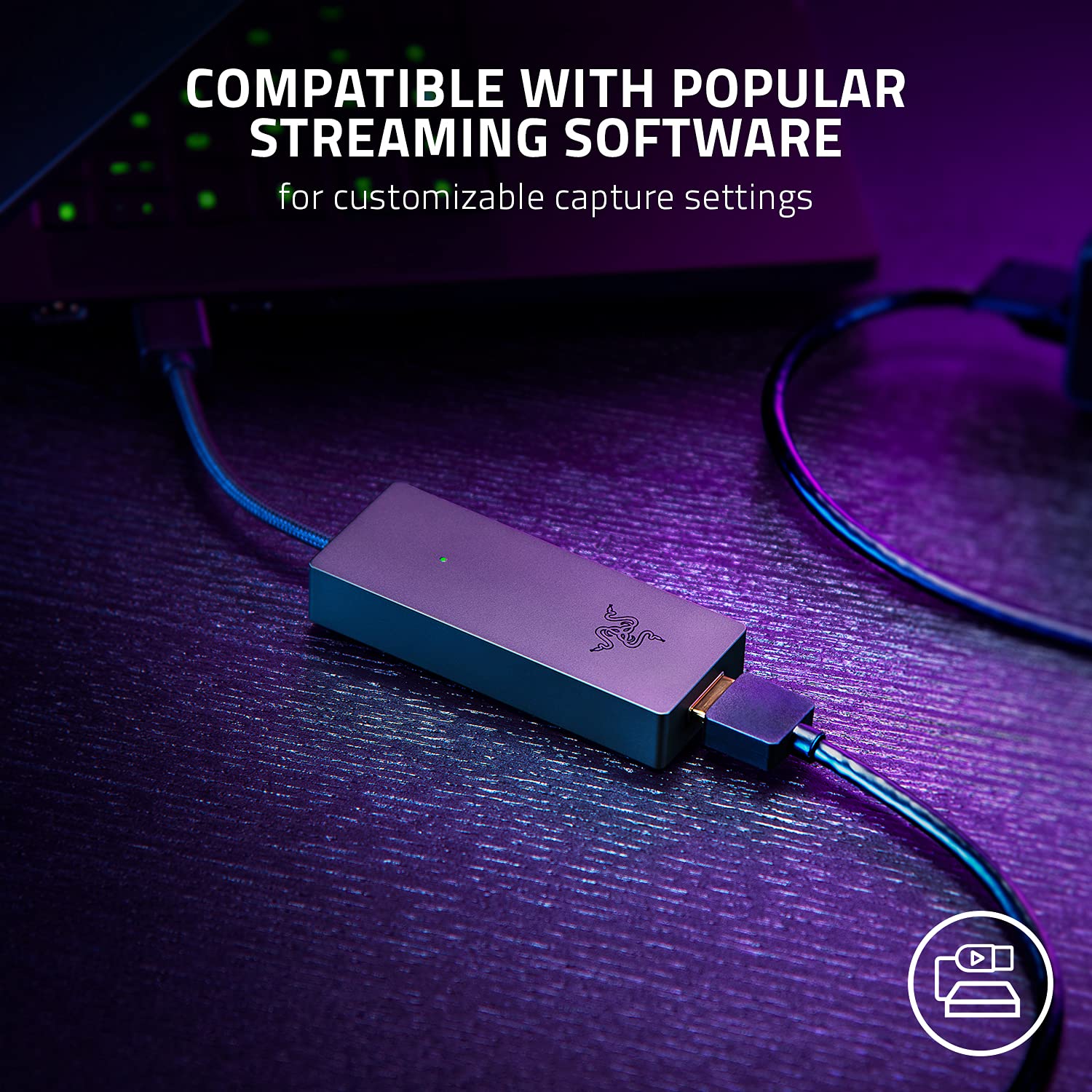 Razer Ripsaw X Usb Capture Card W/Camera Connection: 4K 30Fps   Obs & Streamlabs Compatible   For Streaming, Gaming, Video Confe