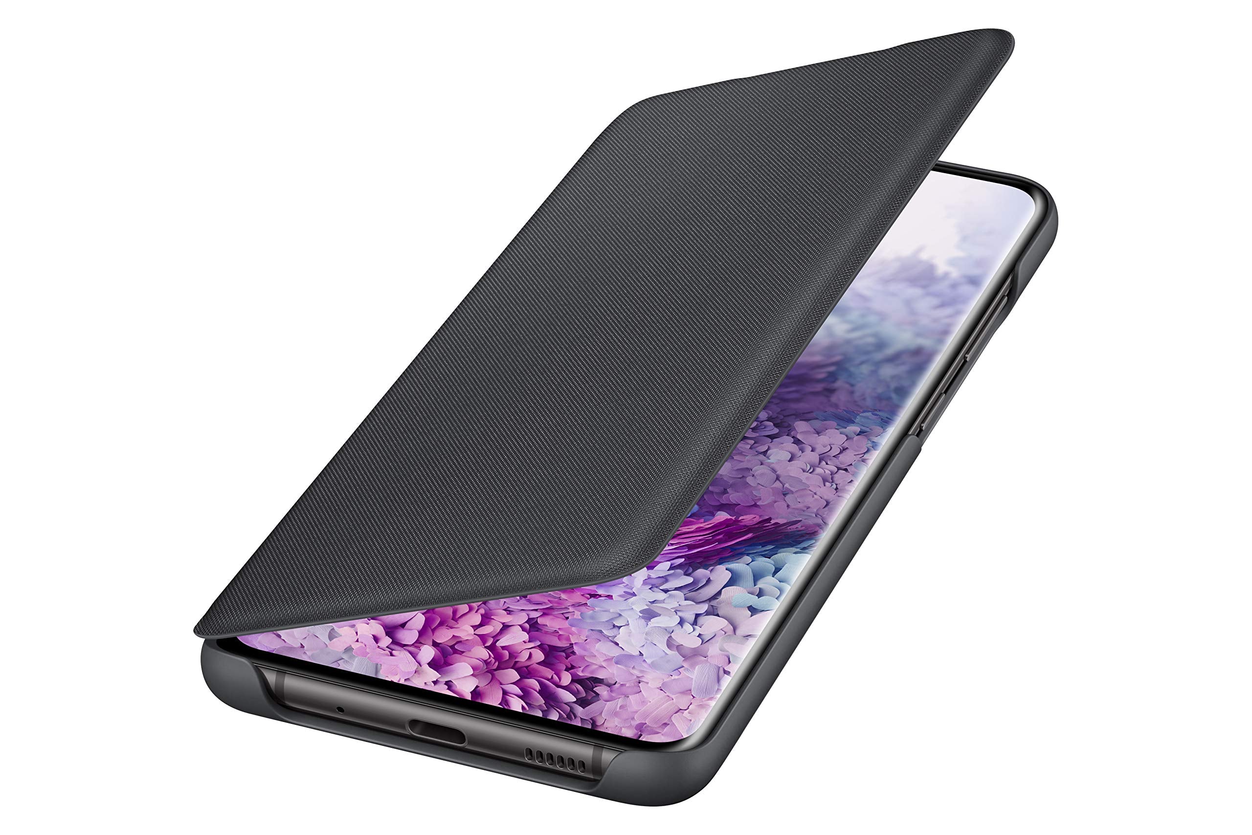 Samsung Original Galaxy S20+ 5G Led View Cover/Mobile Phone Case - Black - 6.7 Inches