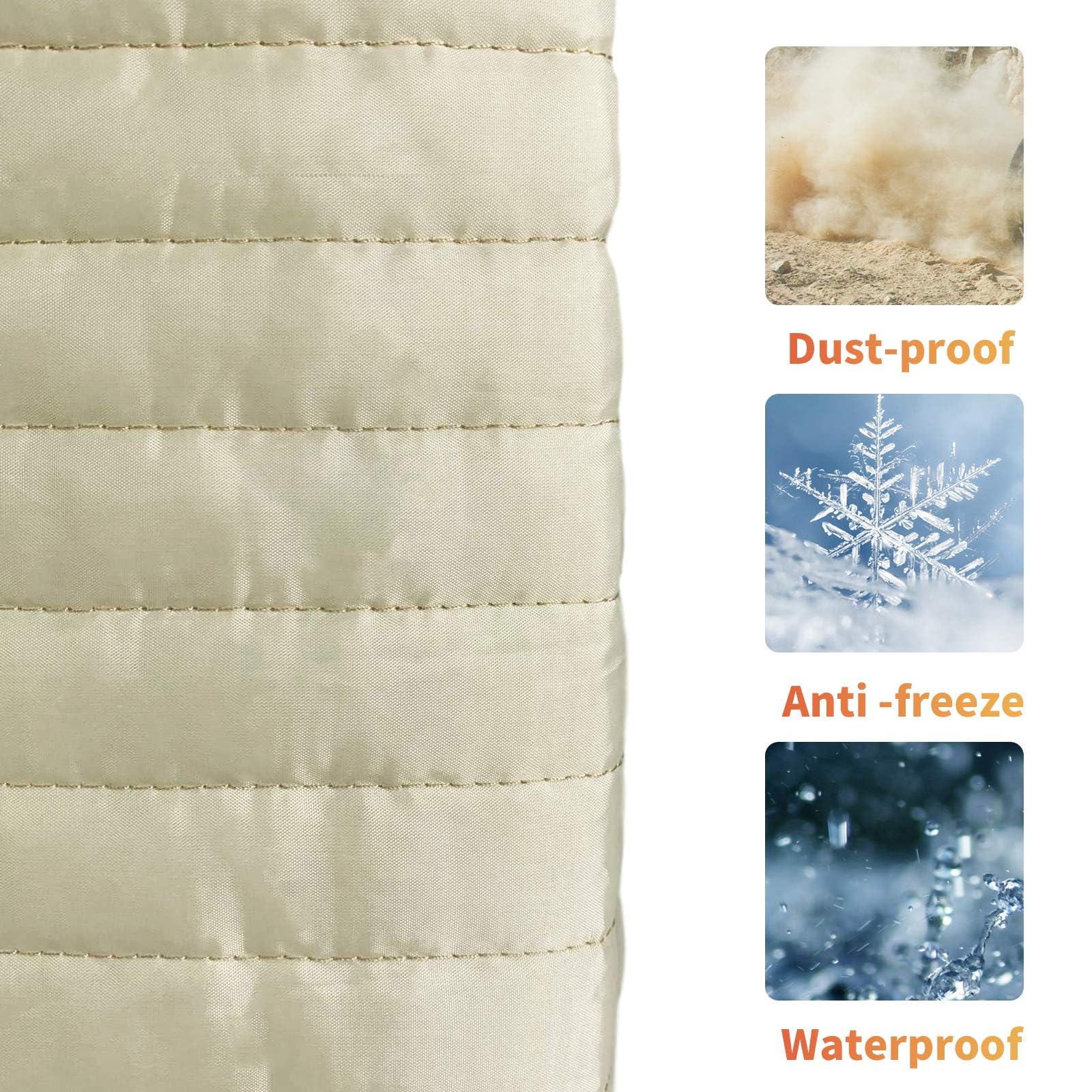 Indoor Air Conditioner Cover Ac Unit Covers (Beige, 28''X20''X3.5'')