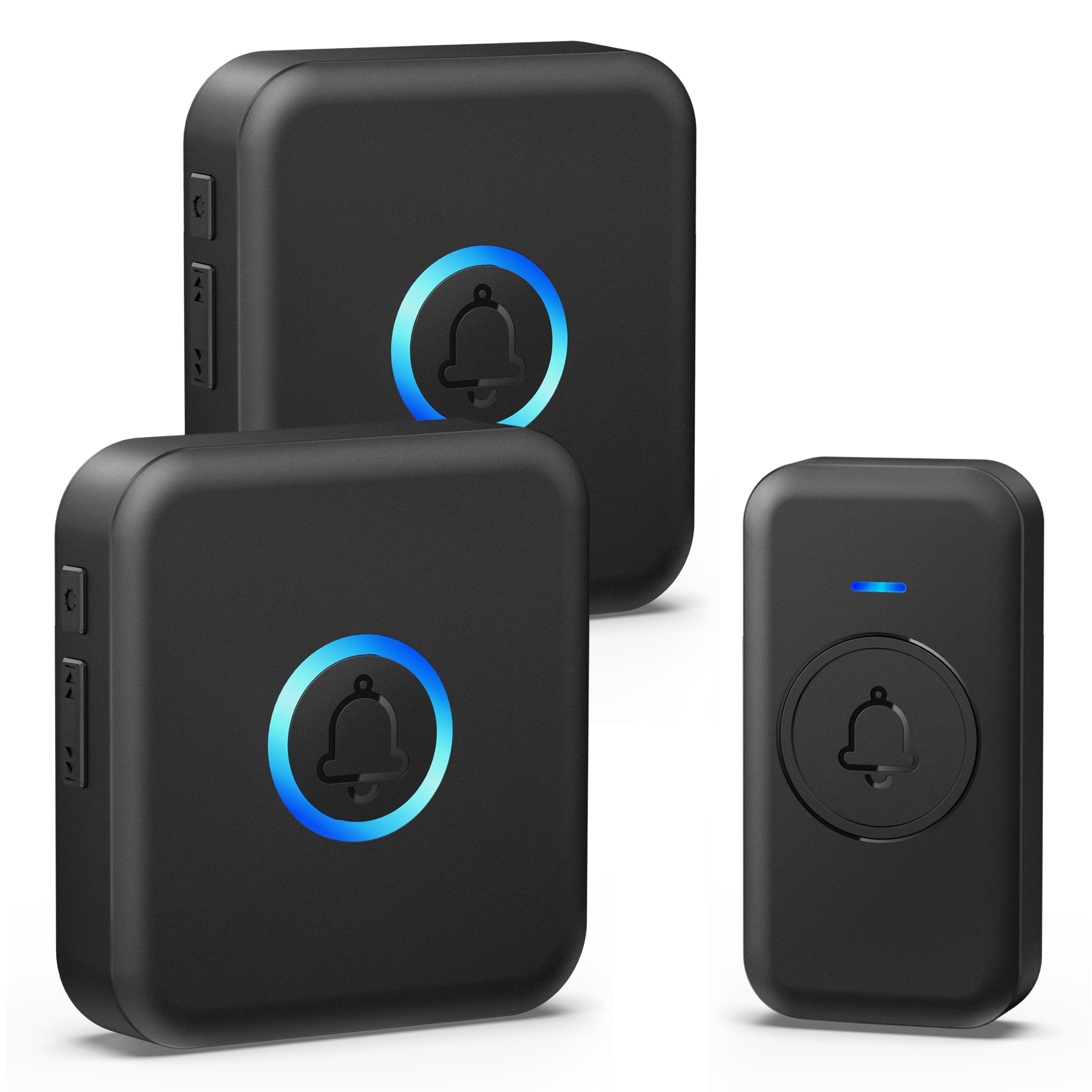 Fovksuc Wireless Doorbell, Waterproof Door Bell With 60 Chimes, 5 Volume Levels & 2 Mute Modes, Loud Door Bell Ringer Wireless F