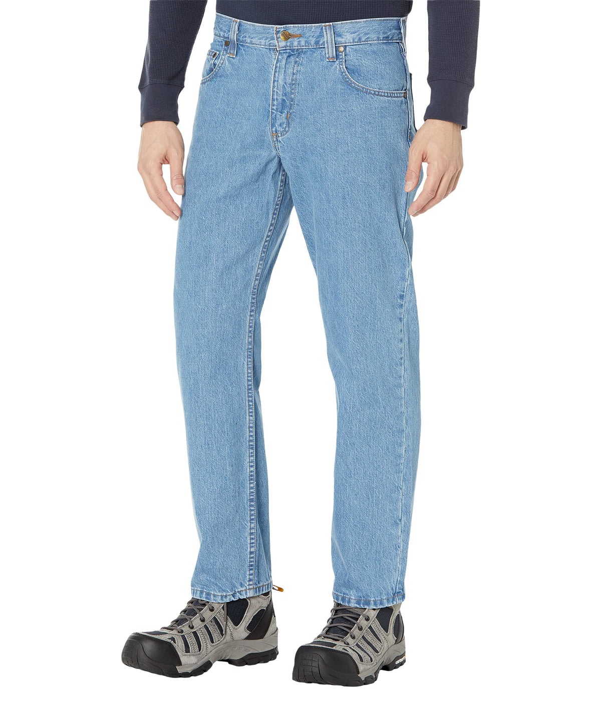 Carhartt Mens Relaxed Fit 5 Pocket Jean, Cove, 34W X 30L